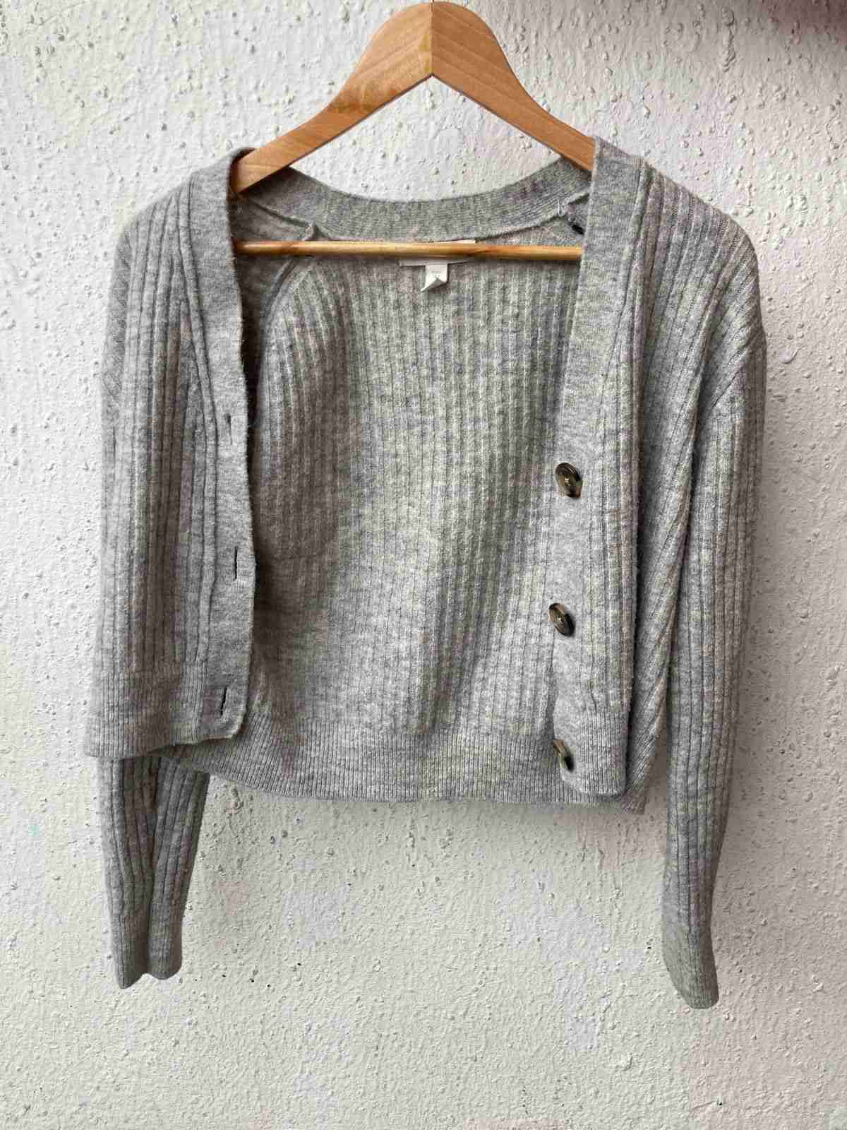 Cardigan gris de punto