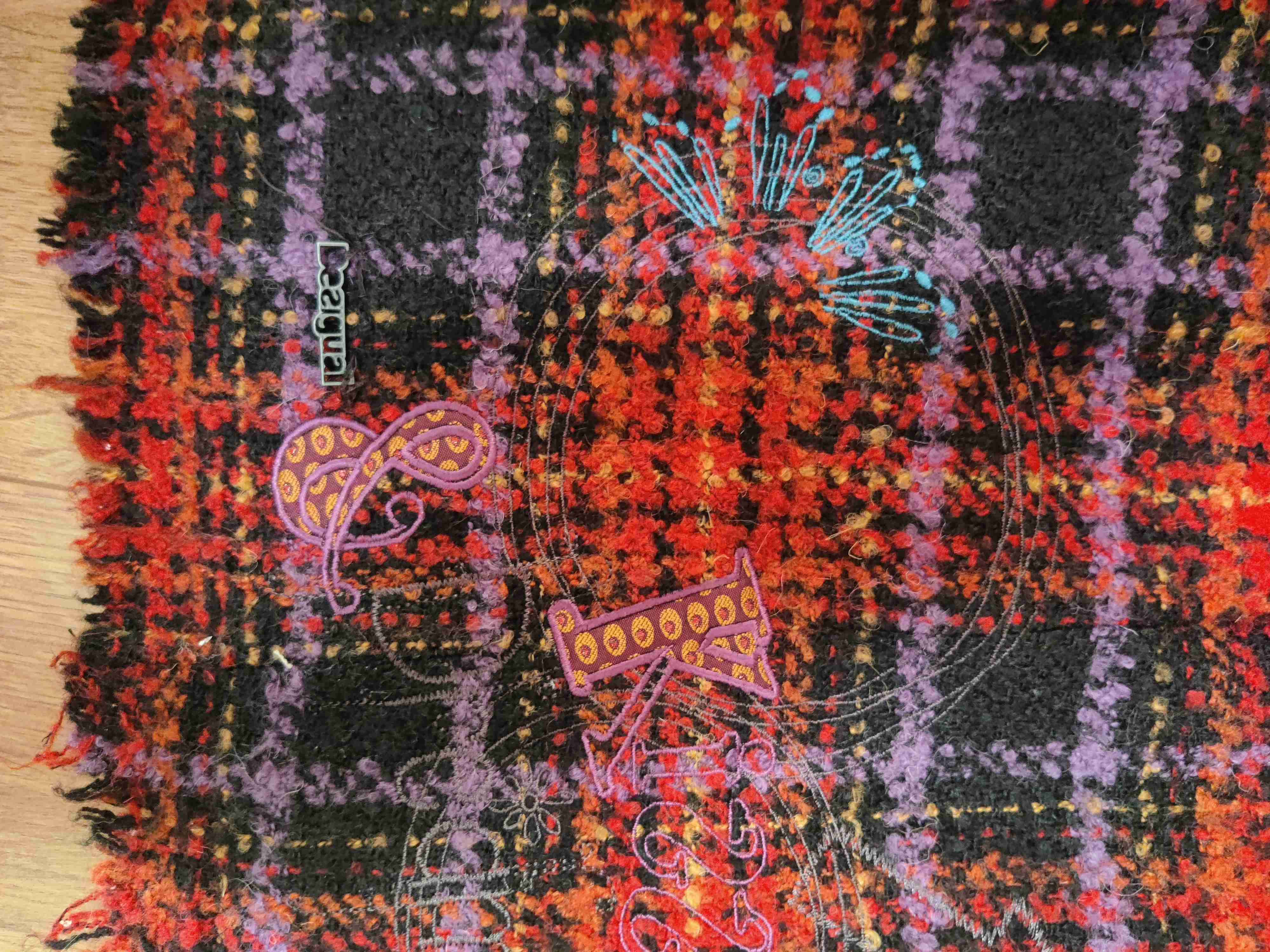 Abrigo Desigual de lana a cuadros - miniatura 5