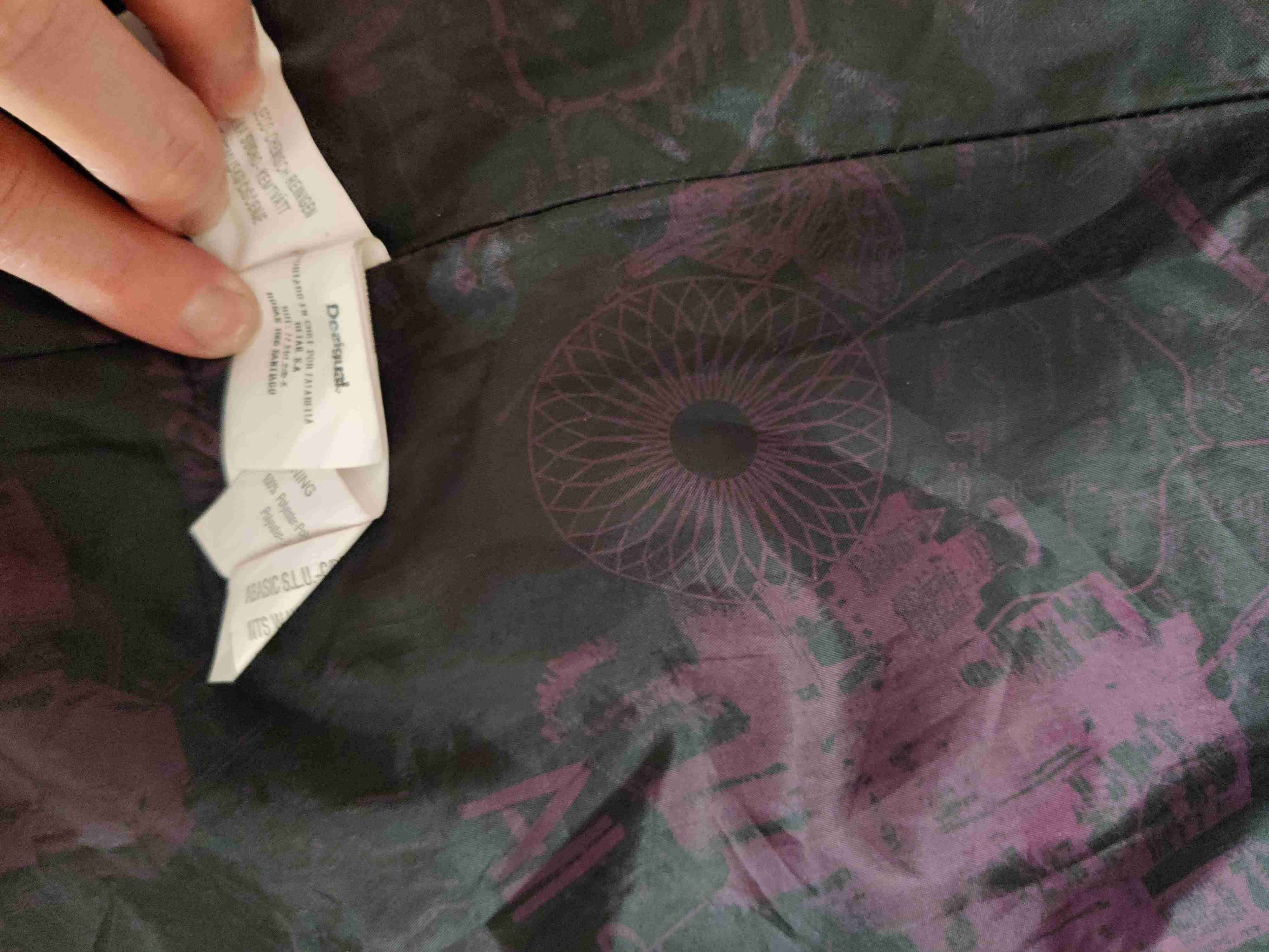 Abrigo Desigual de lana a cuadros - miniatura 7