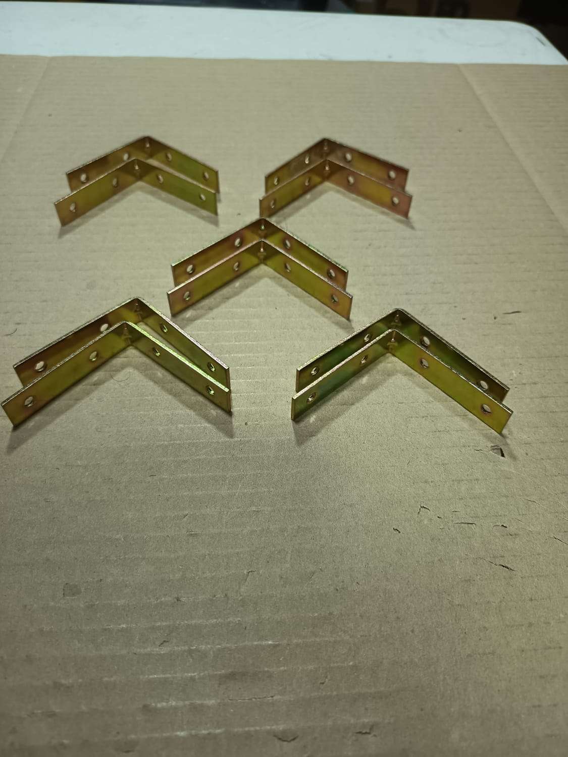 Pack 10 Escuadras Metálicas (5 Pares)2 1/2" - miniatura 2