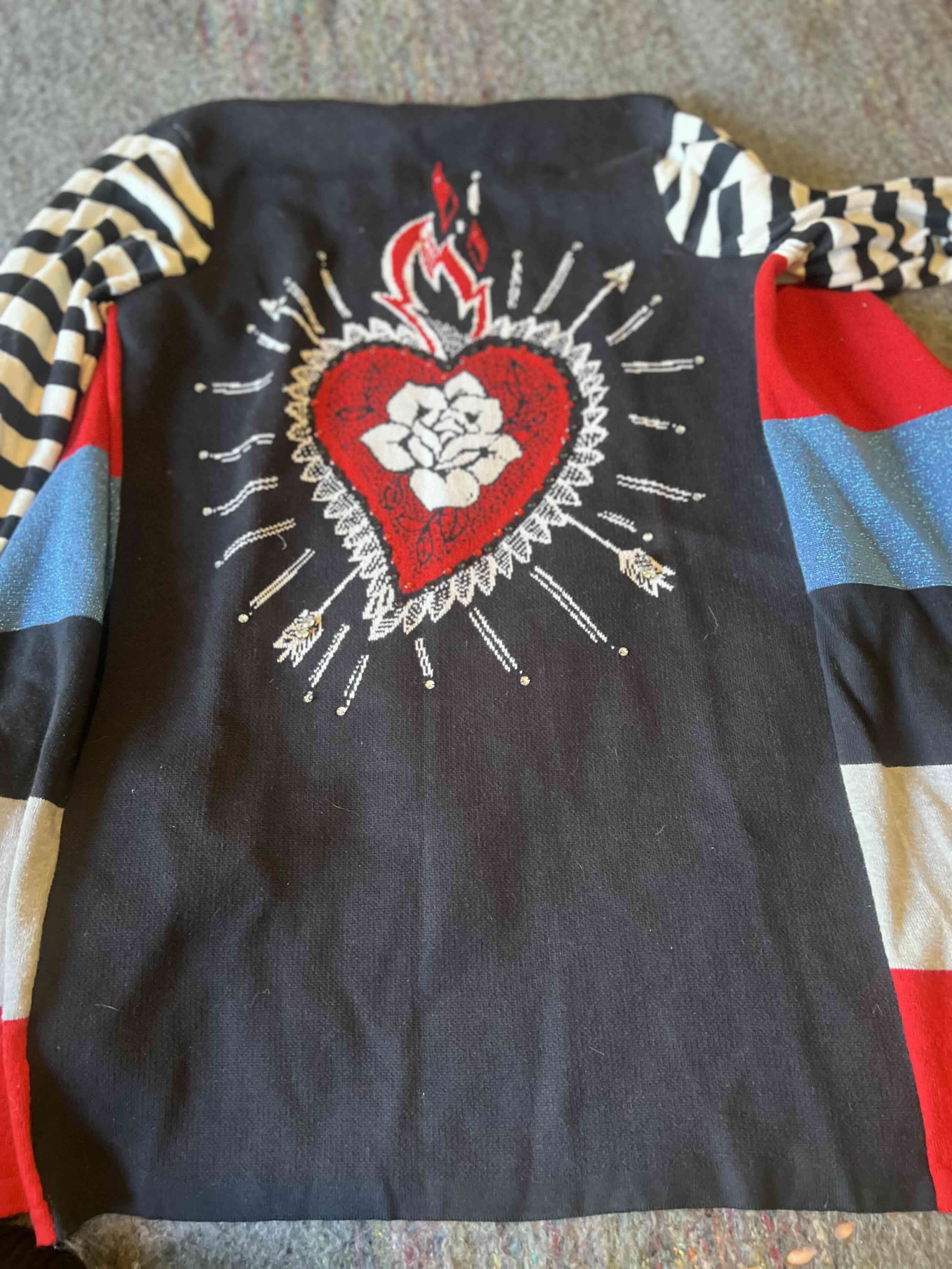 Abrigo de rayas multicolor KoSiuko - miniatura 2