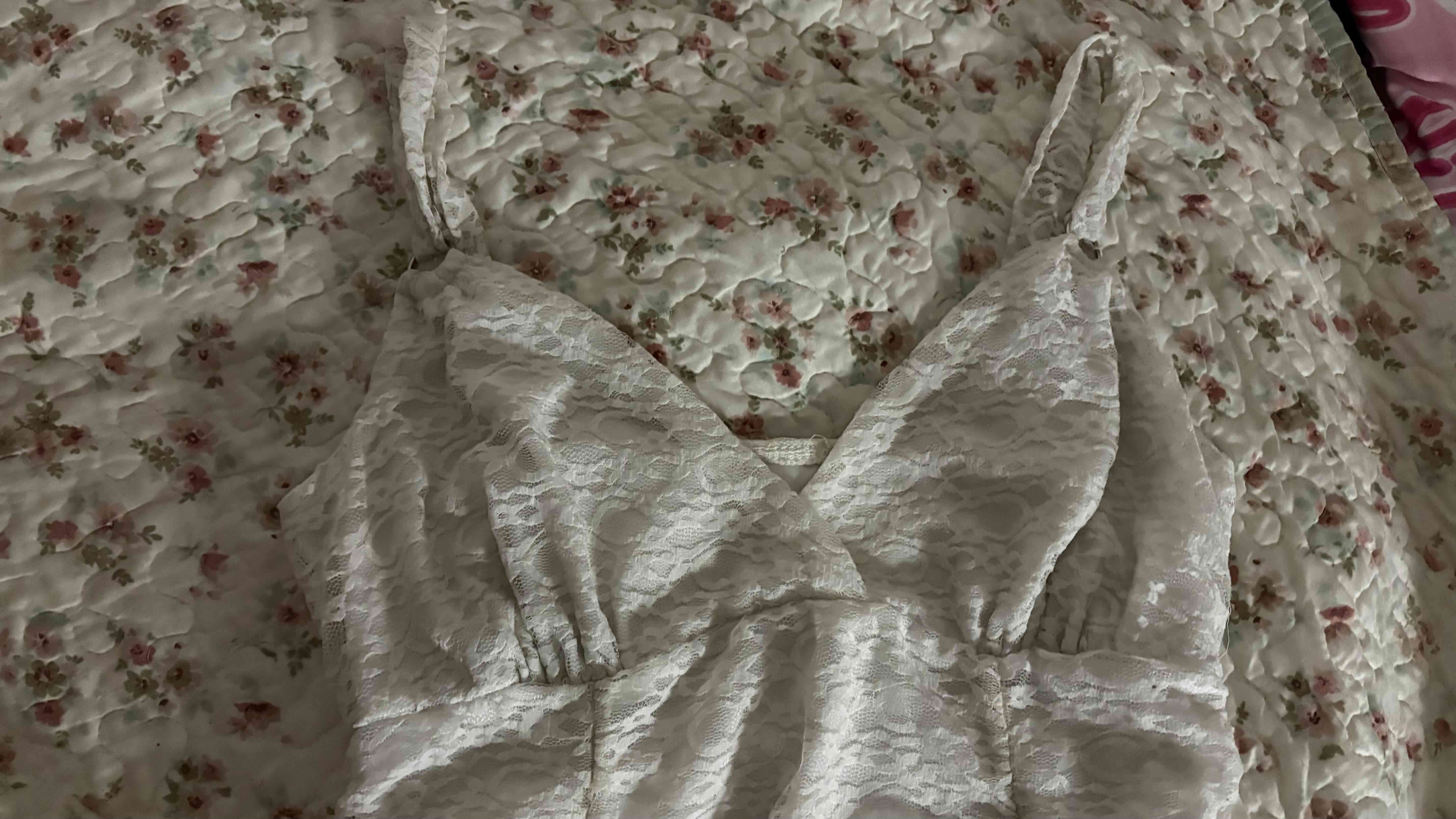 Polera encaje blanco - miniatura 3