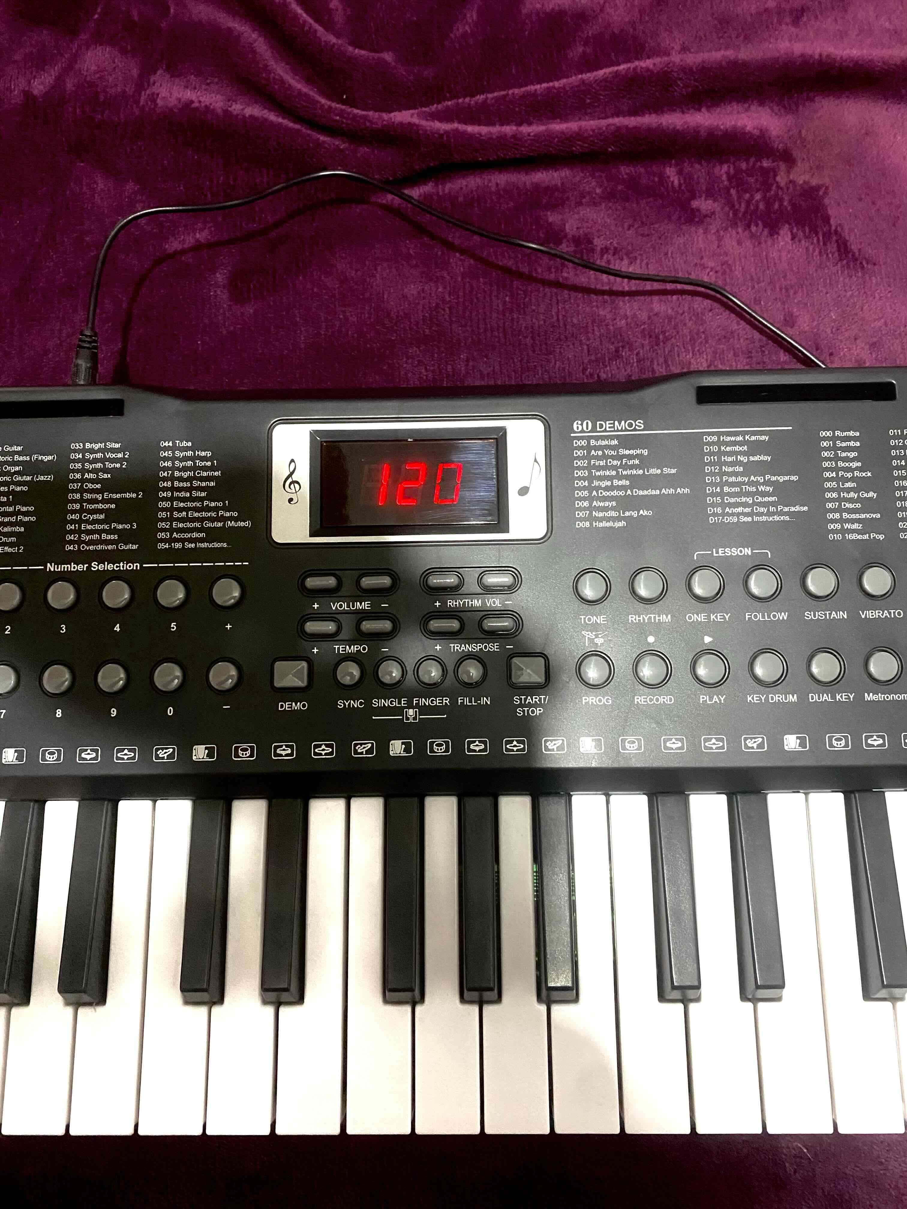 Teclado musical eléctrico 61 teclas - miniatura 1