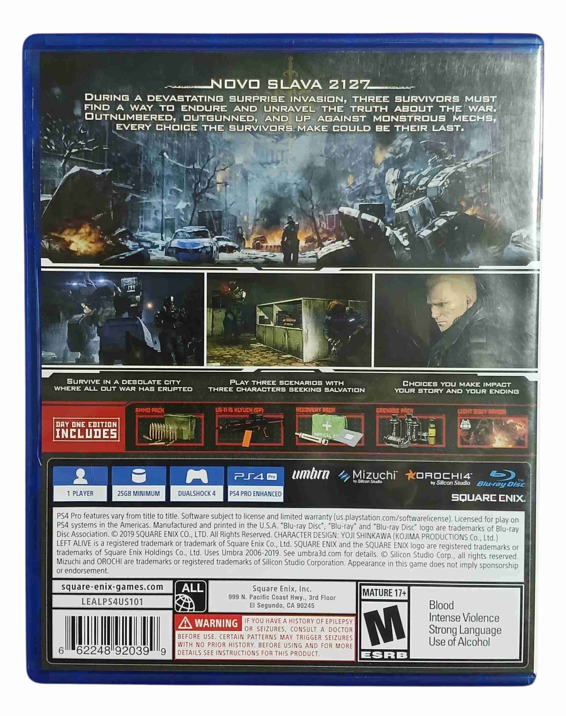 Juego PS4 Left Alive Edición Día Uno - miniatura 3