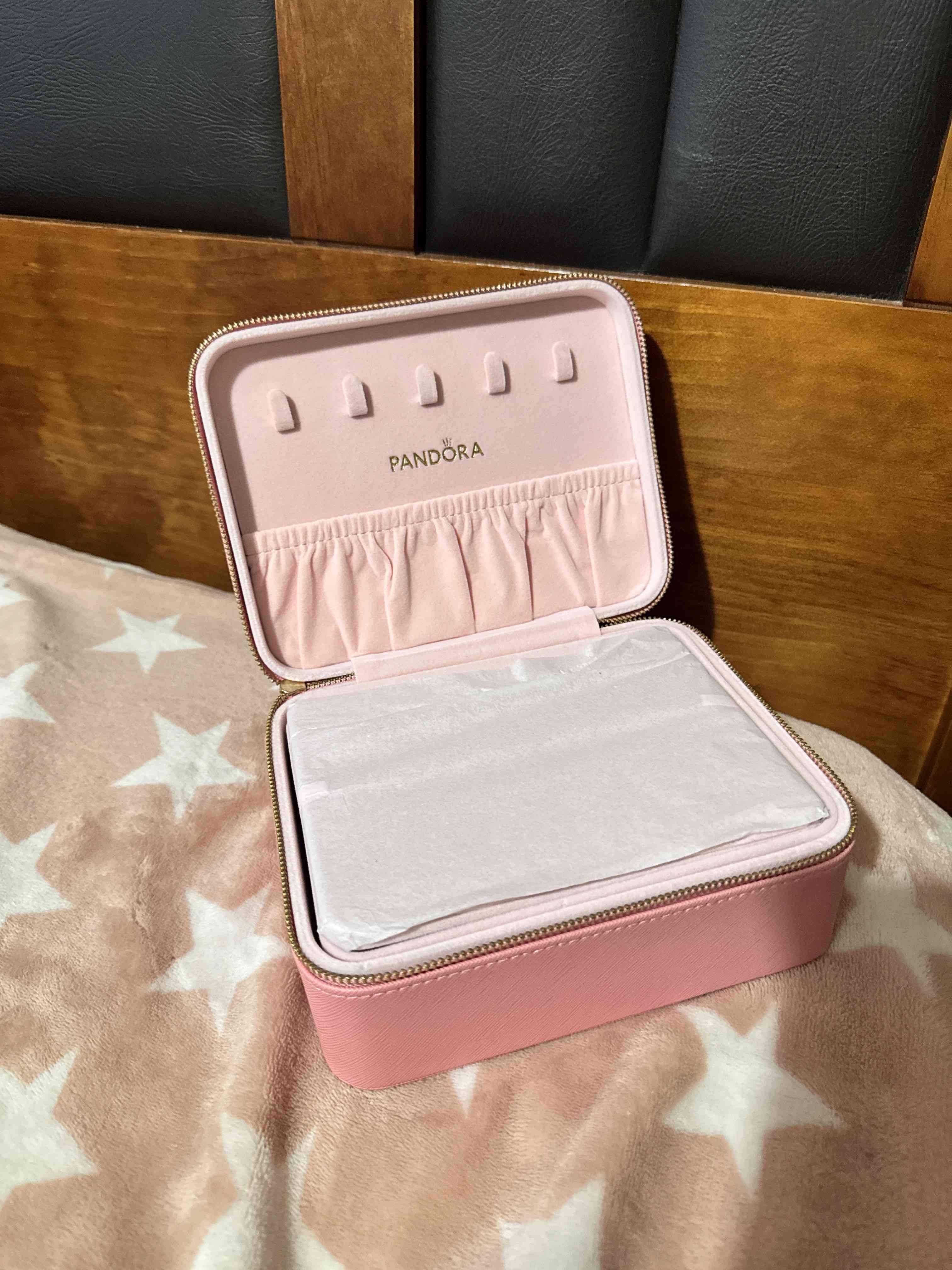 Estuche joyero original Pandora rosa - miniatura 2