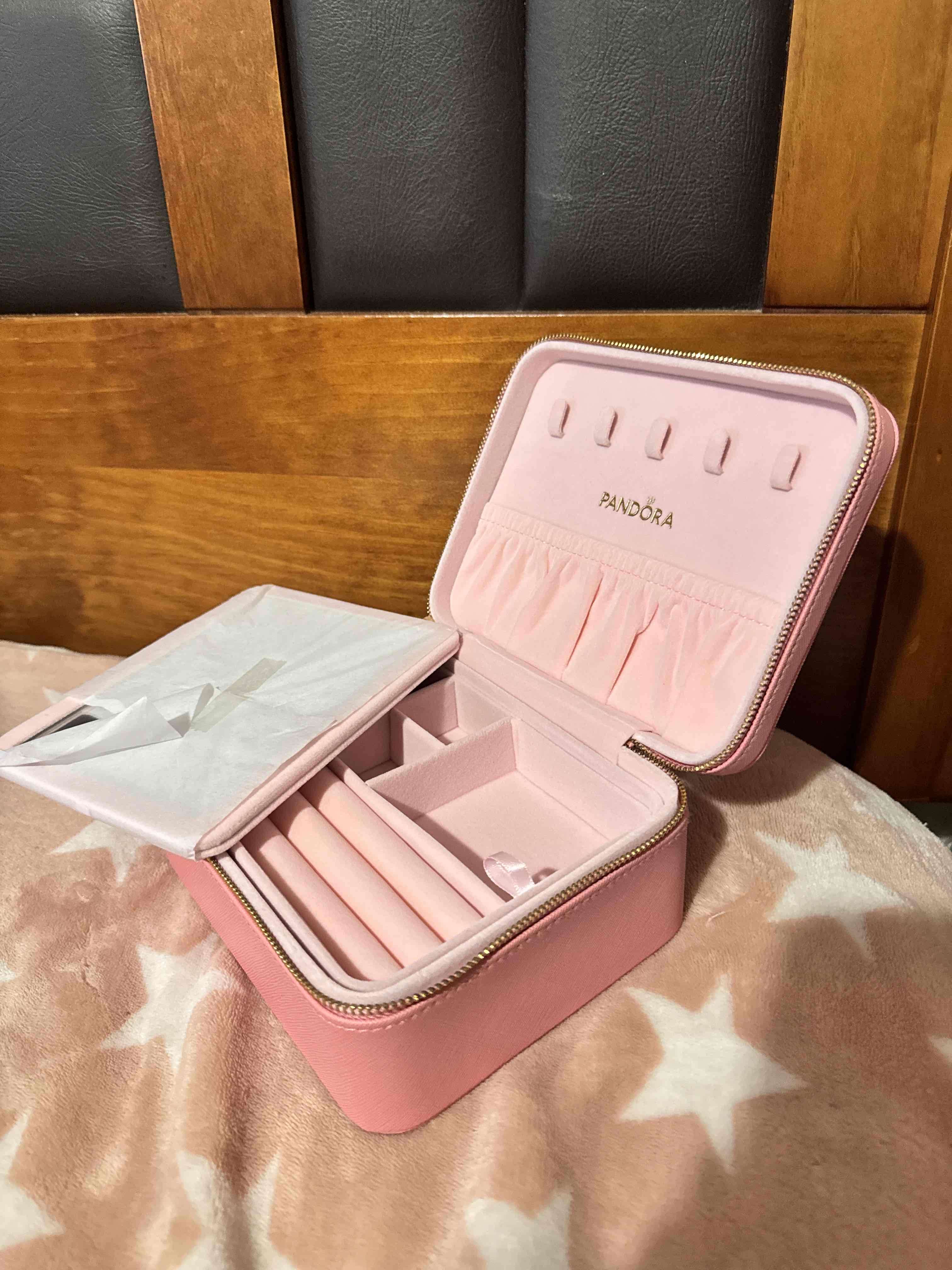 Estuche joyero original Pandora rosa - miniatura 6