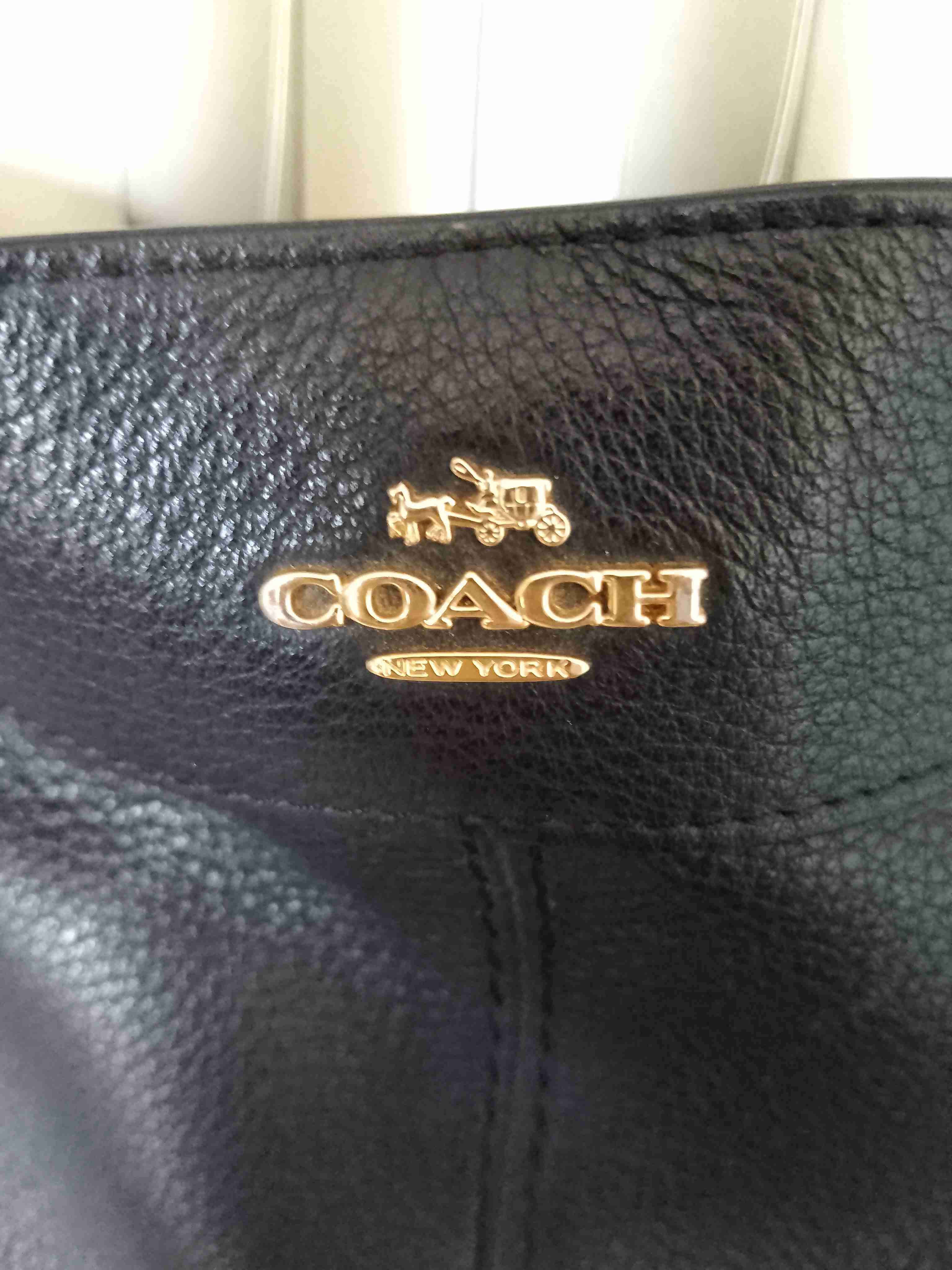 Bolso negro Coach - miniatura 1