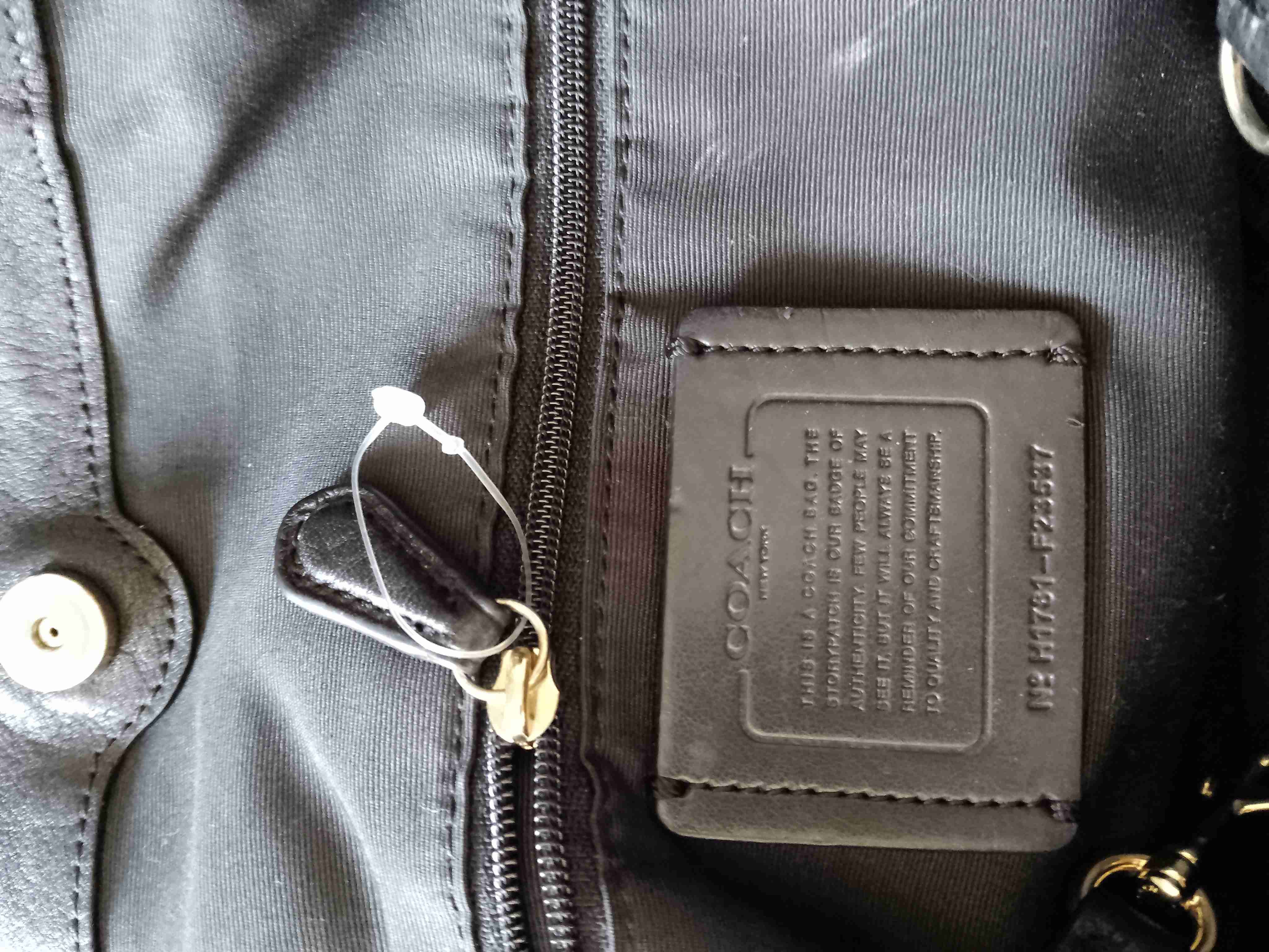 Bolso negro Coach - miniatura 4