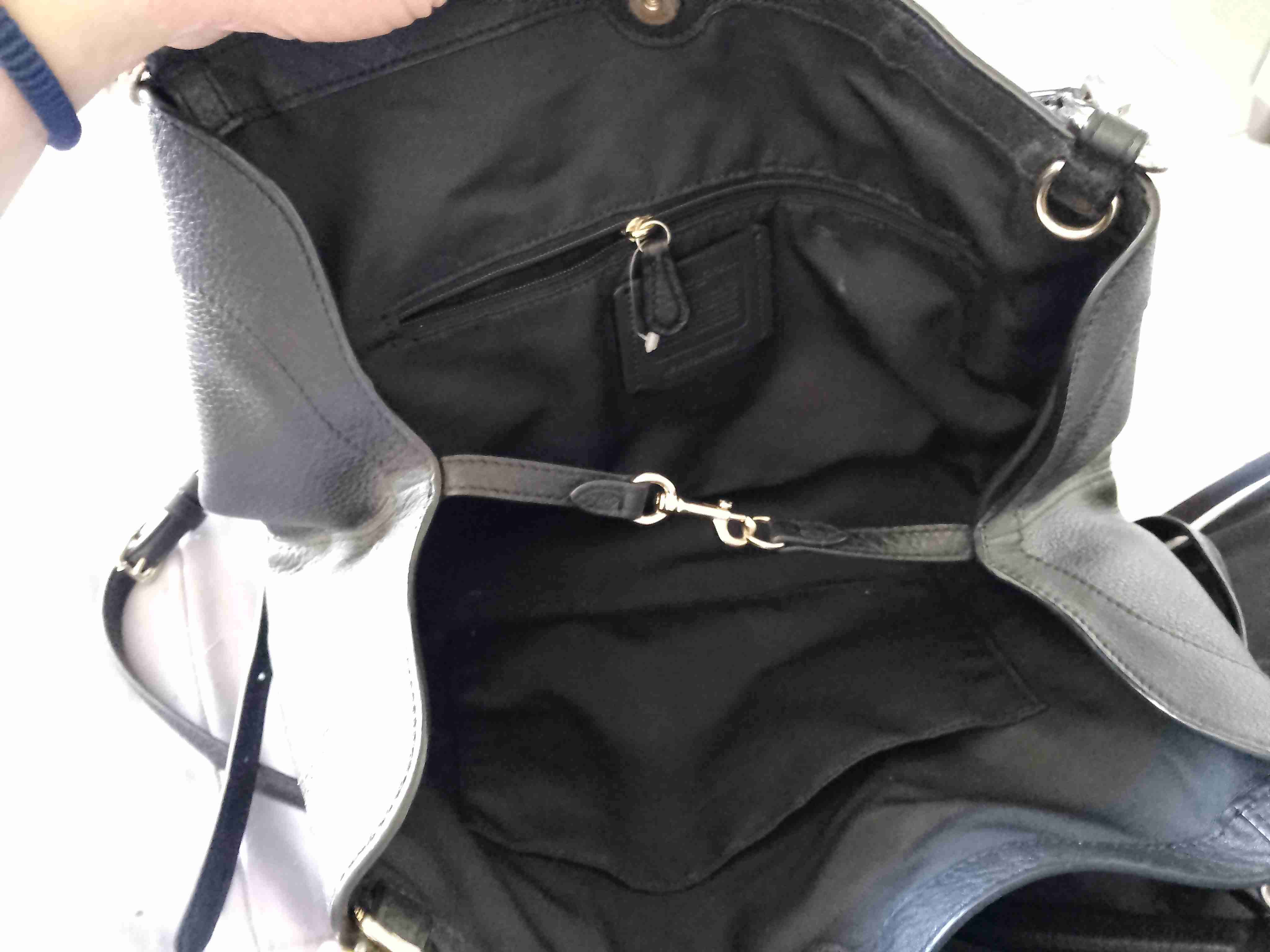 Bolso negro Coach - miniatura 5