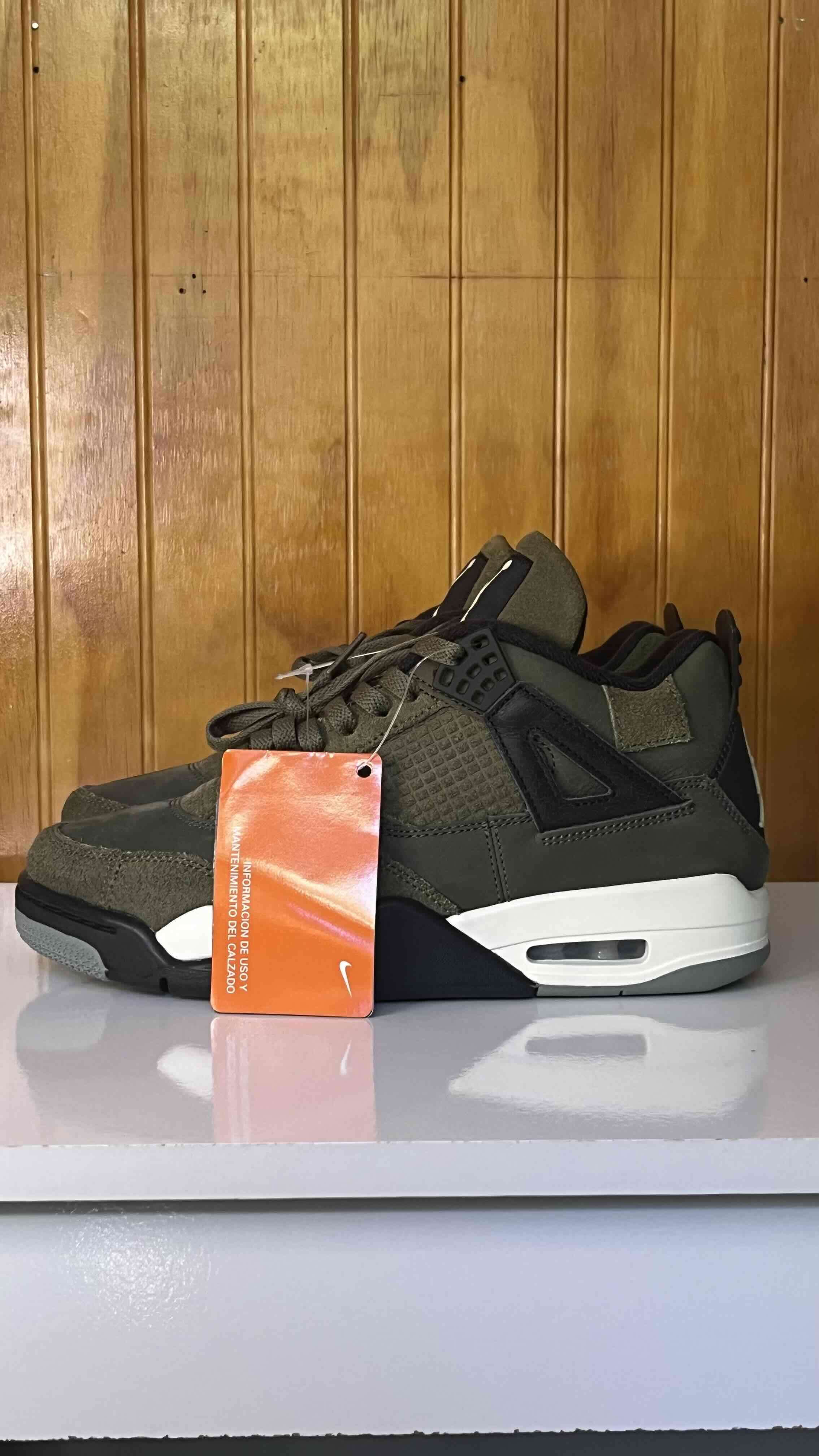 Jordan retro 4 craft olive 8us - miniatura 6