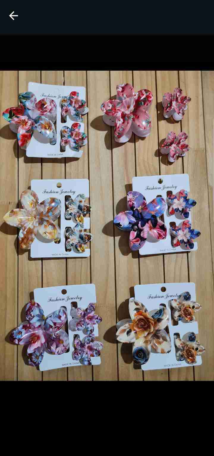 Juego de aros florales
