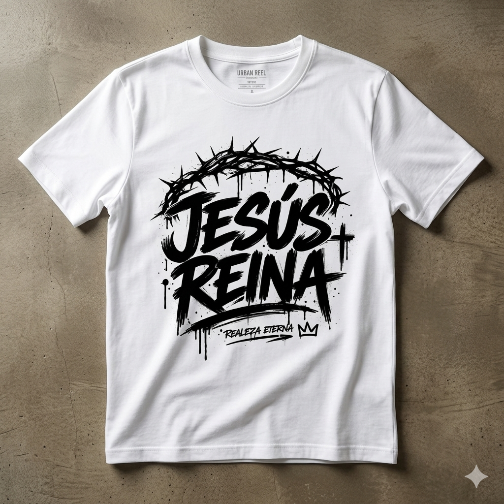 Polera blanca 'Jesús Reina'