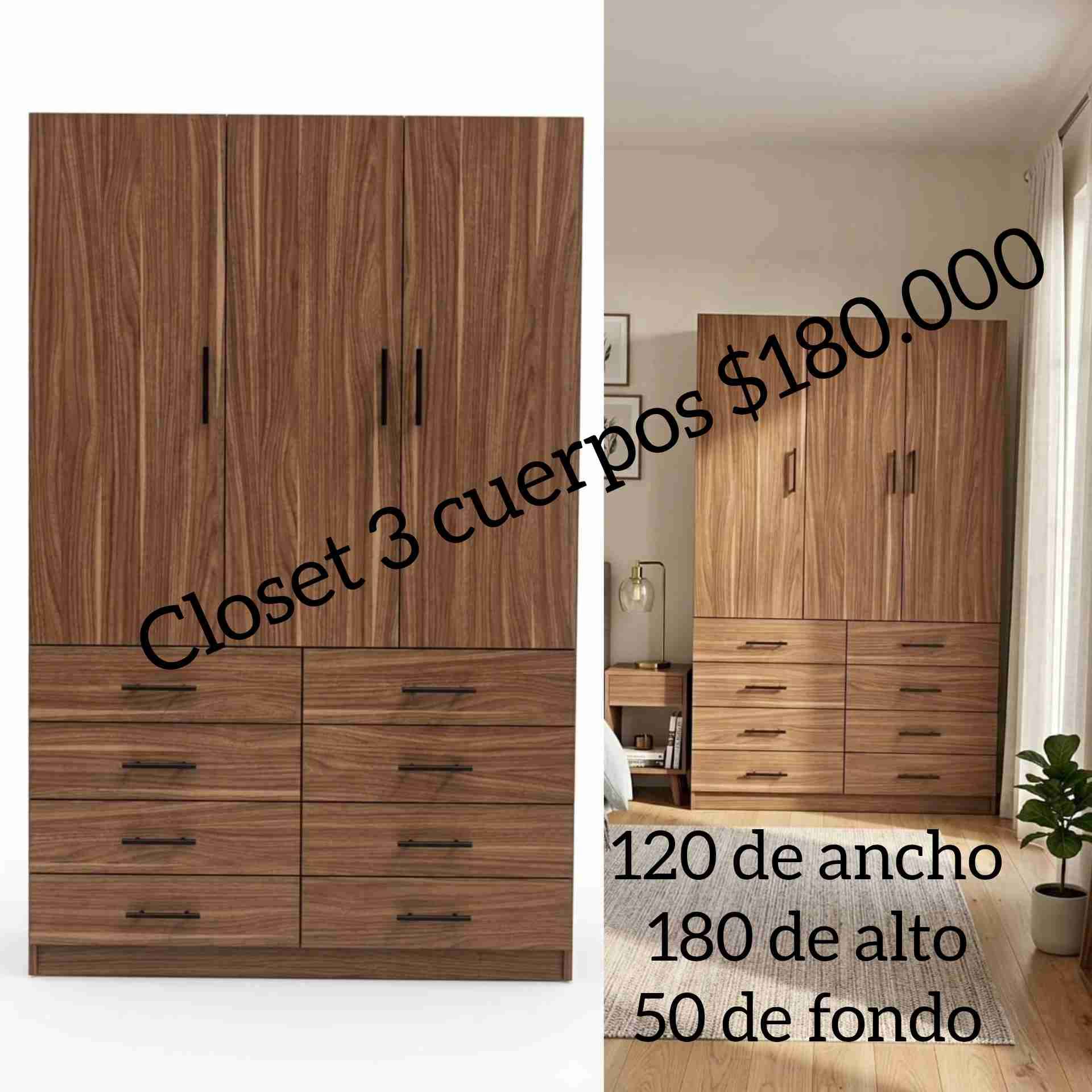 Armario de madera con cajones - miniatura 3