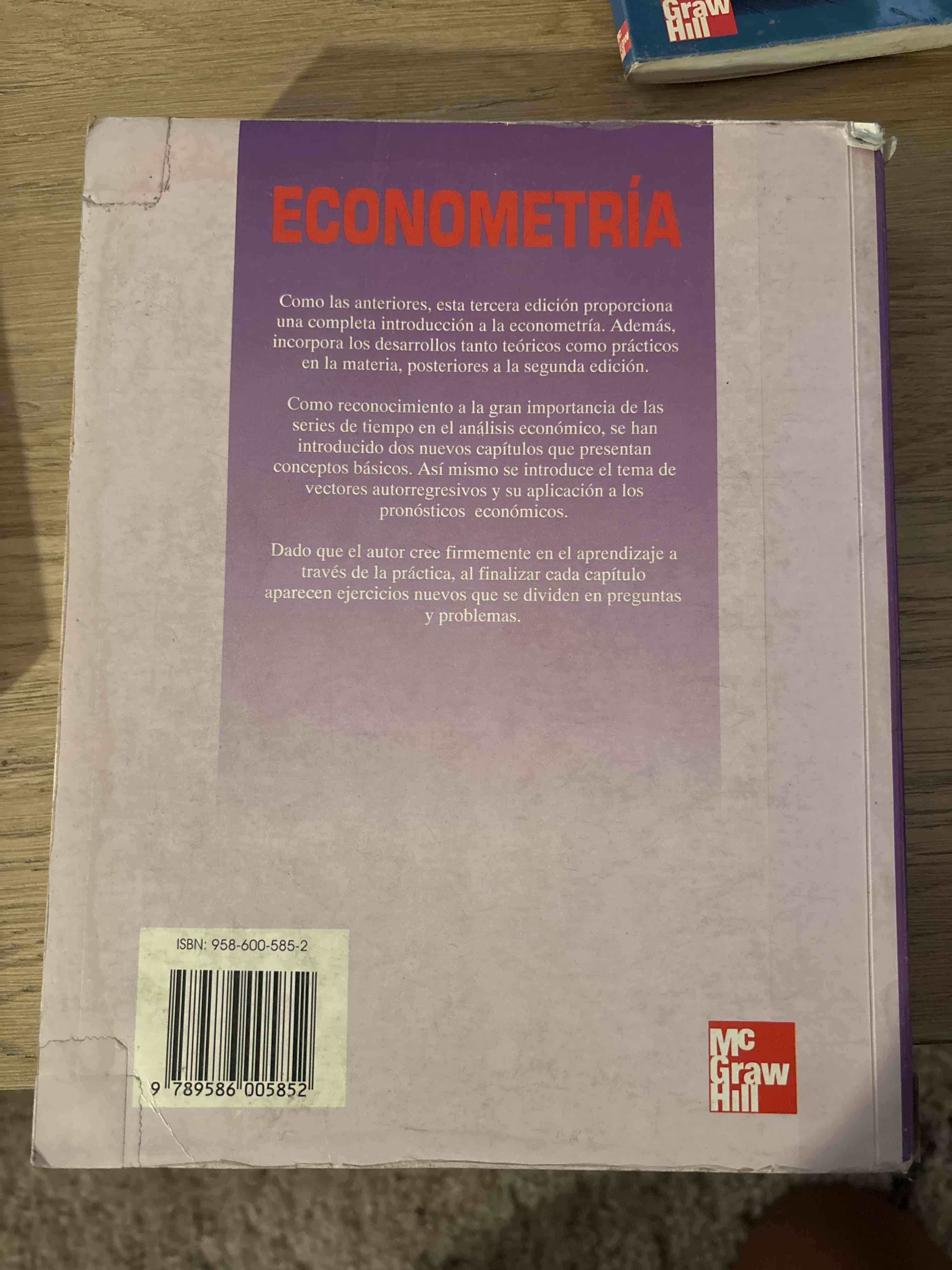 Libro Econometría Tercera Edición - miniatura 3