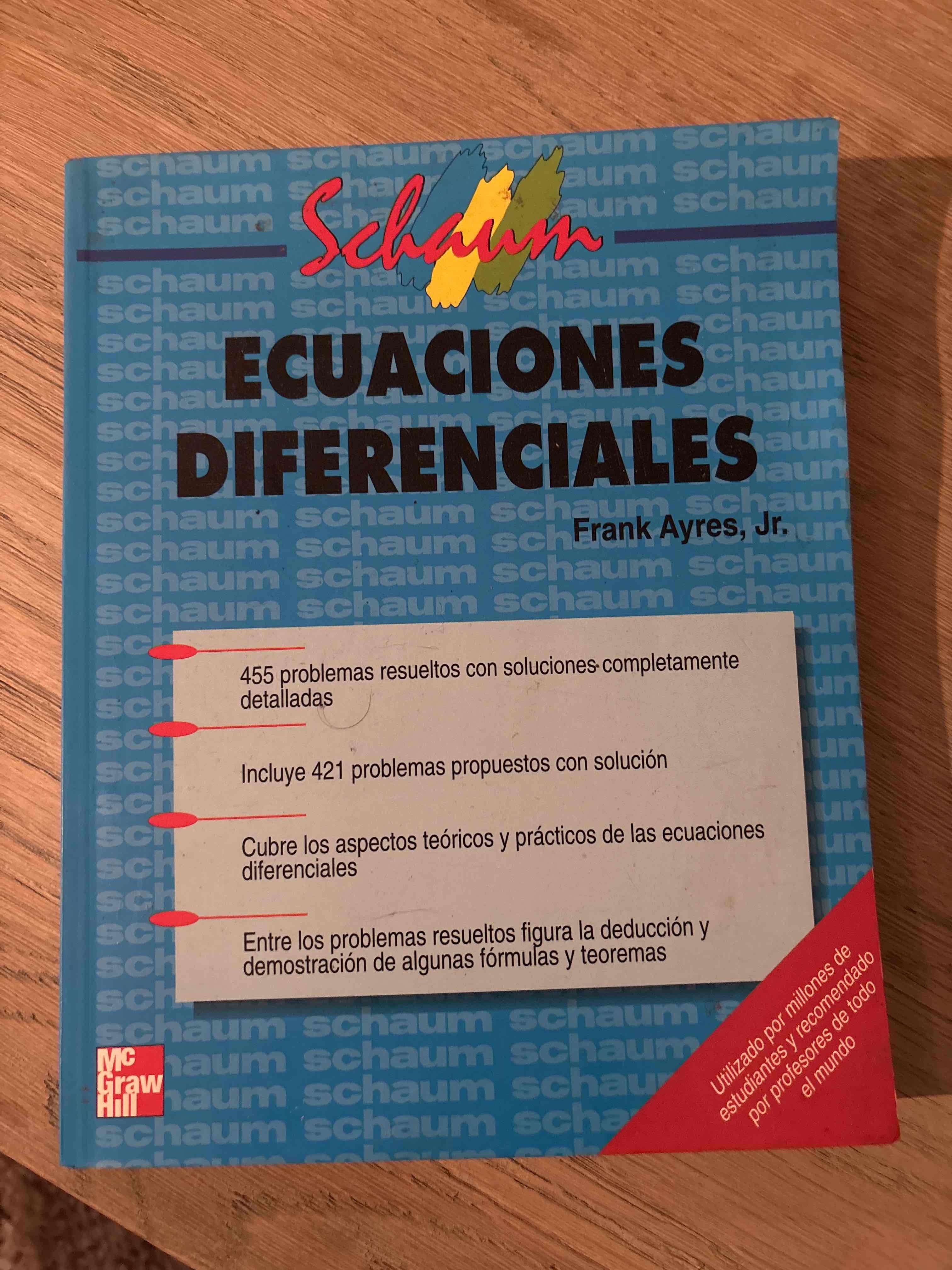 Libro 'Ecuaciones Diferenciales' Schaum - miniatura 1
