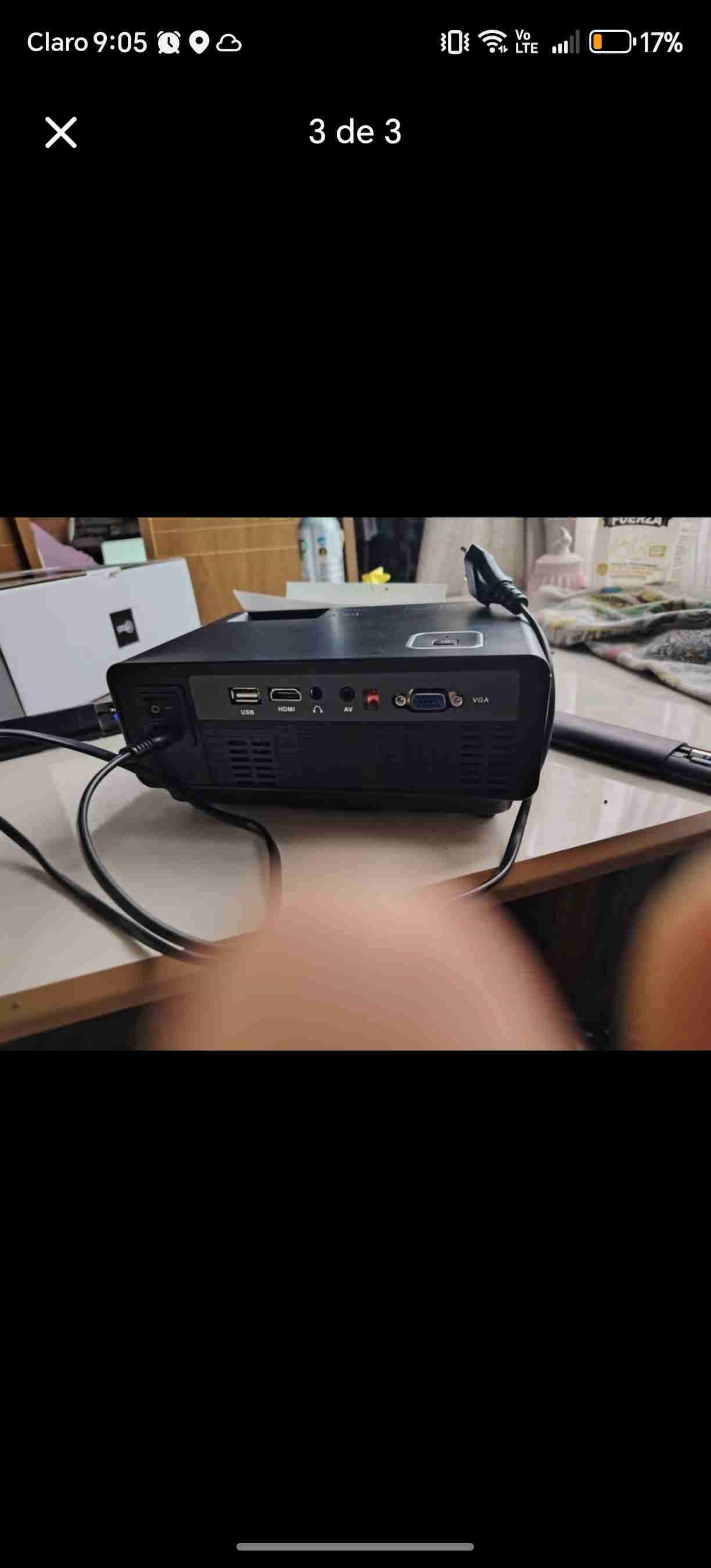 Proyector LED HD Negro - miniatura 2