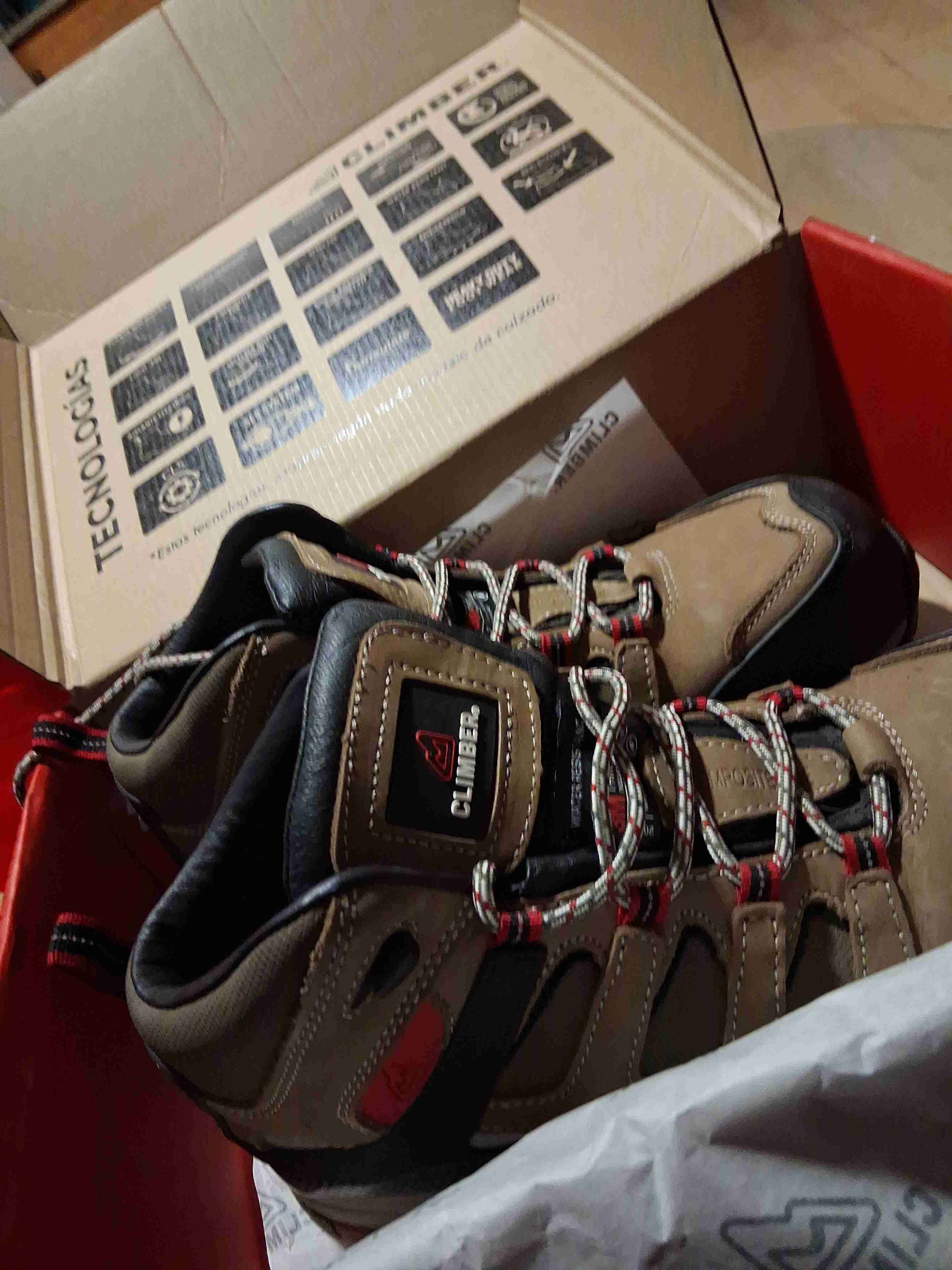 Zapatos de seguridad Climber marrón 41 nuevos - miniatura 2