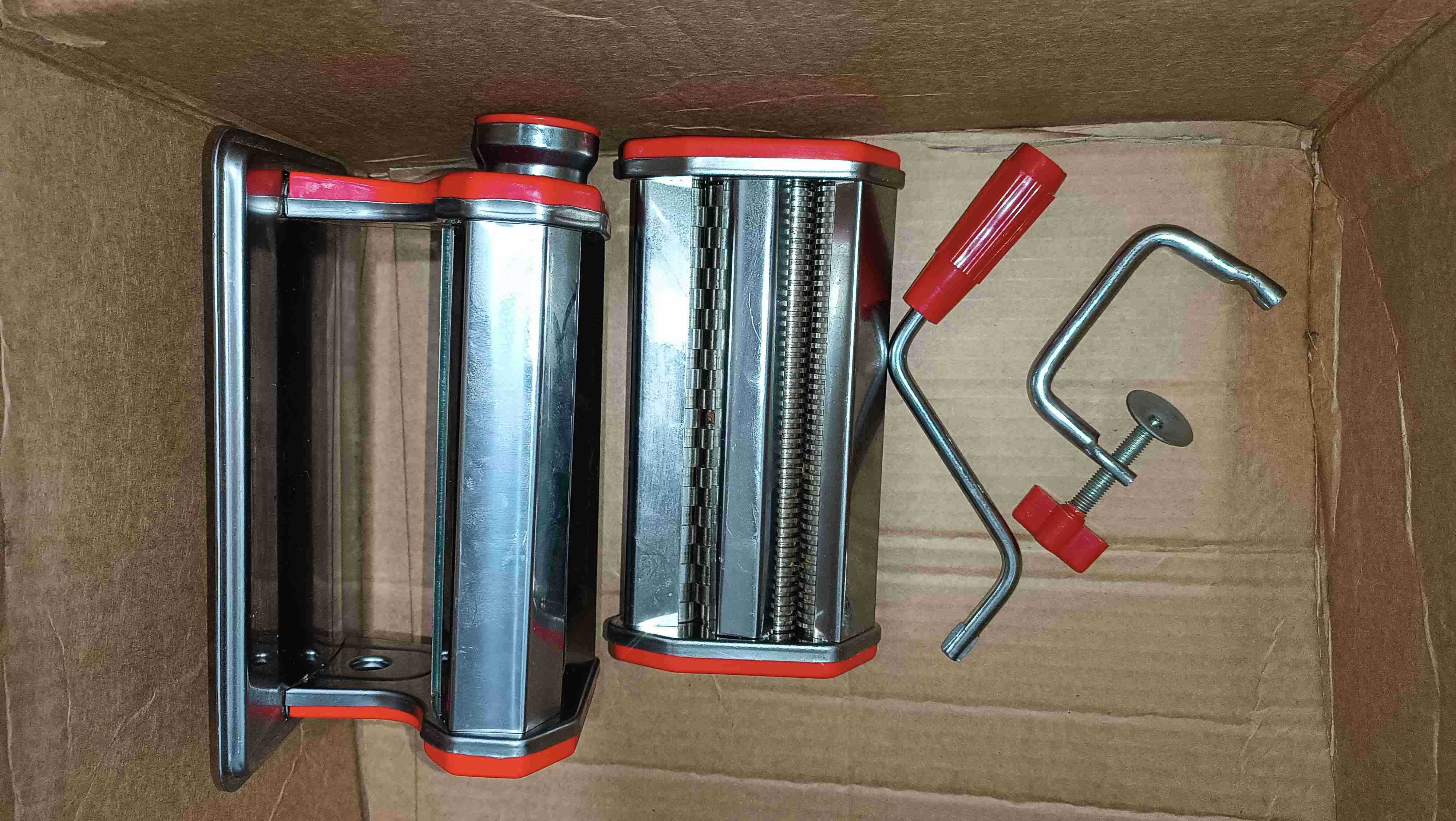 Máquina de pasta manual acero inoxidable Napoles - miniatura 1