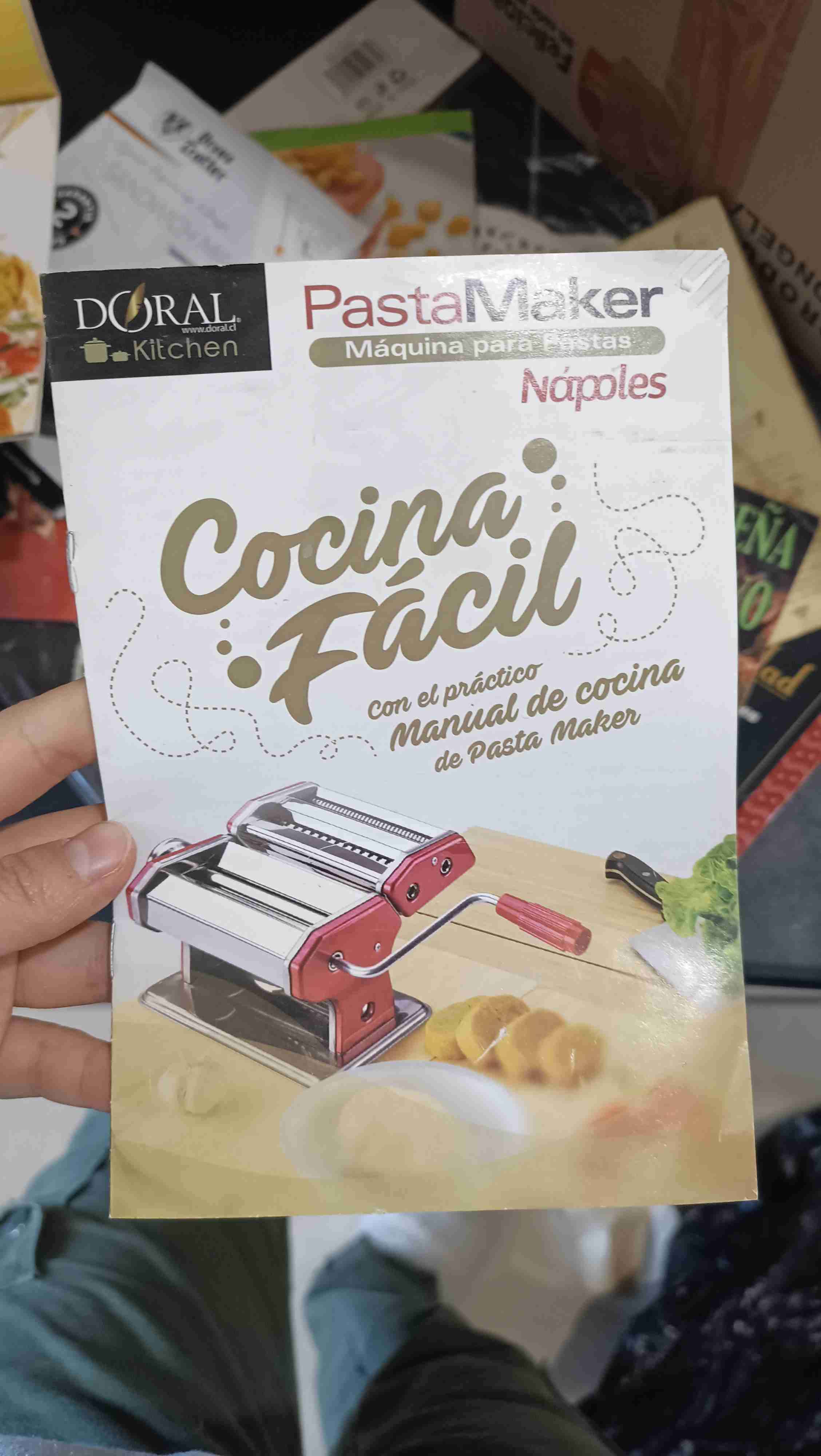 Máquina de pasta manual acero inoxidable Napoles - miniatura 3
