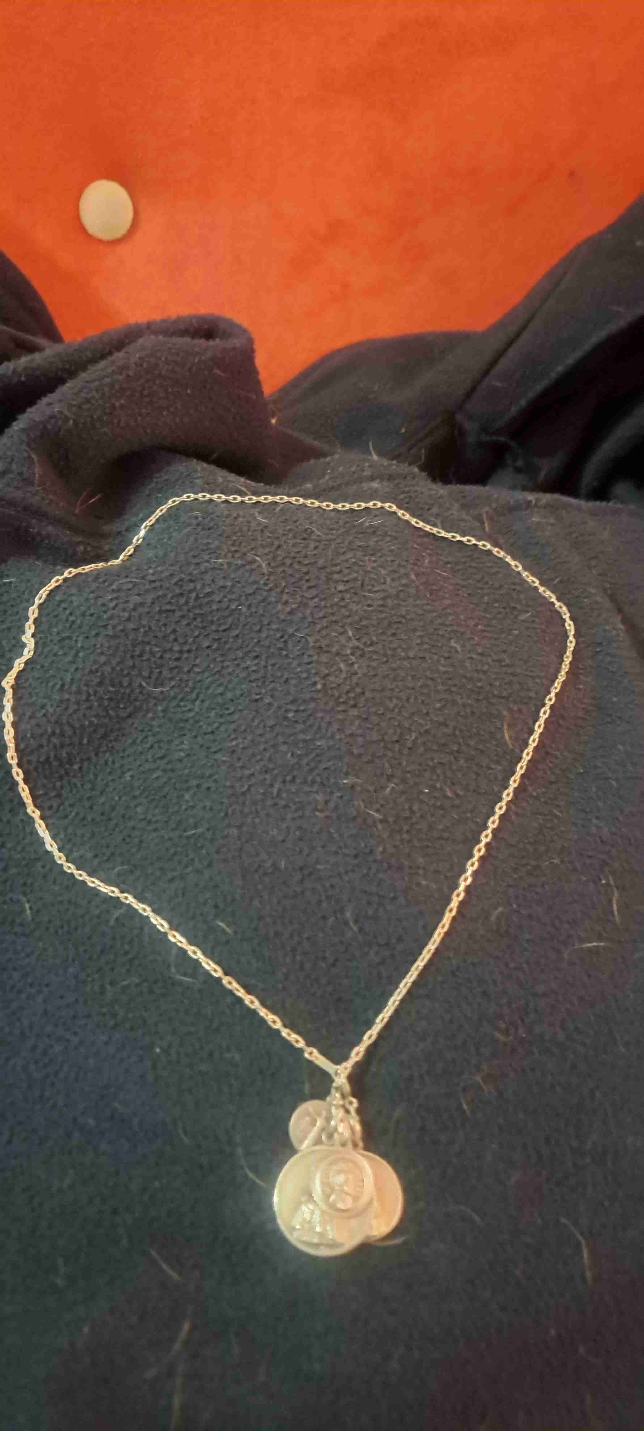 Cadena de Plata 925 con 4 Medallas Religiosas - miniatura 3