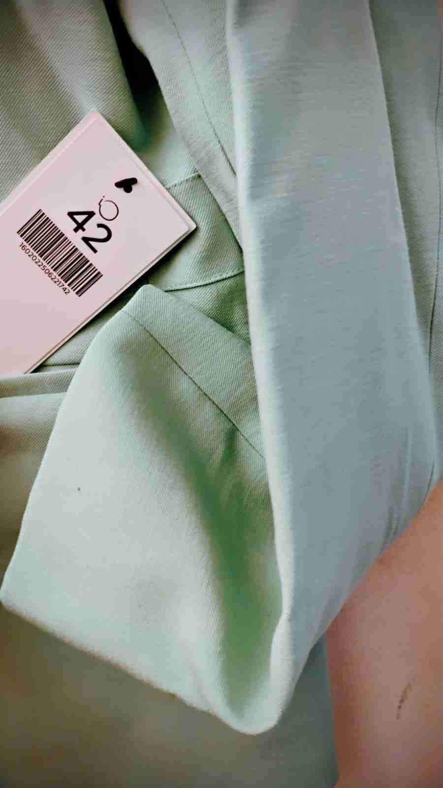 Blazer verde menta talla M - miniatura 3