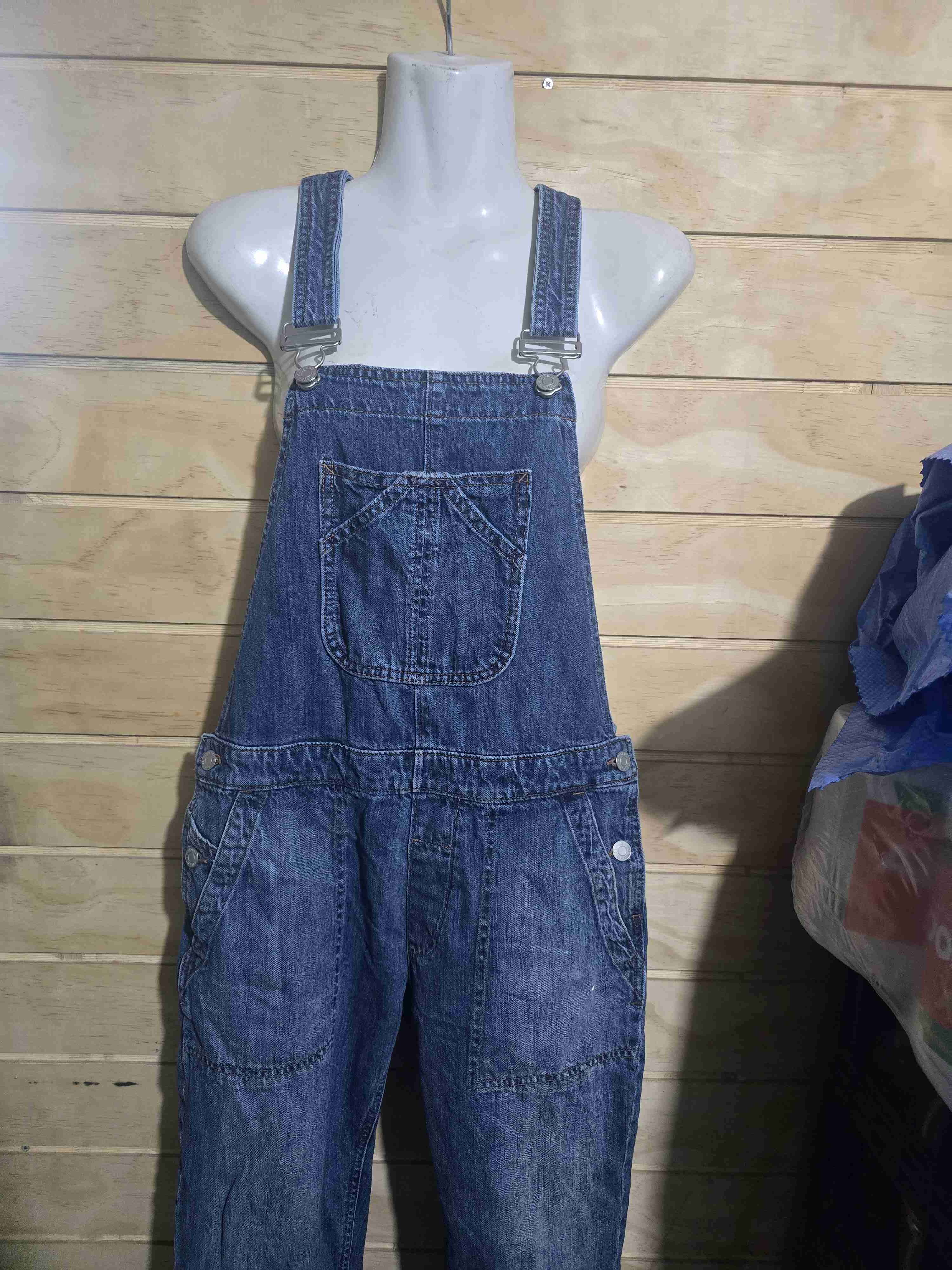 Jardinera de mezclilla azul - miniatura 1