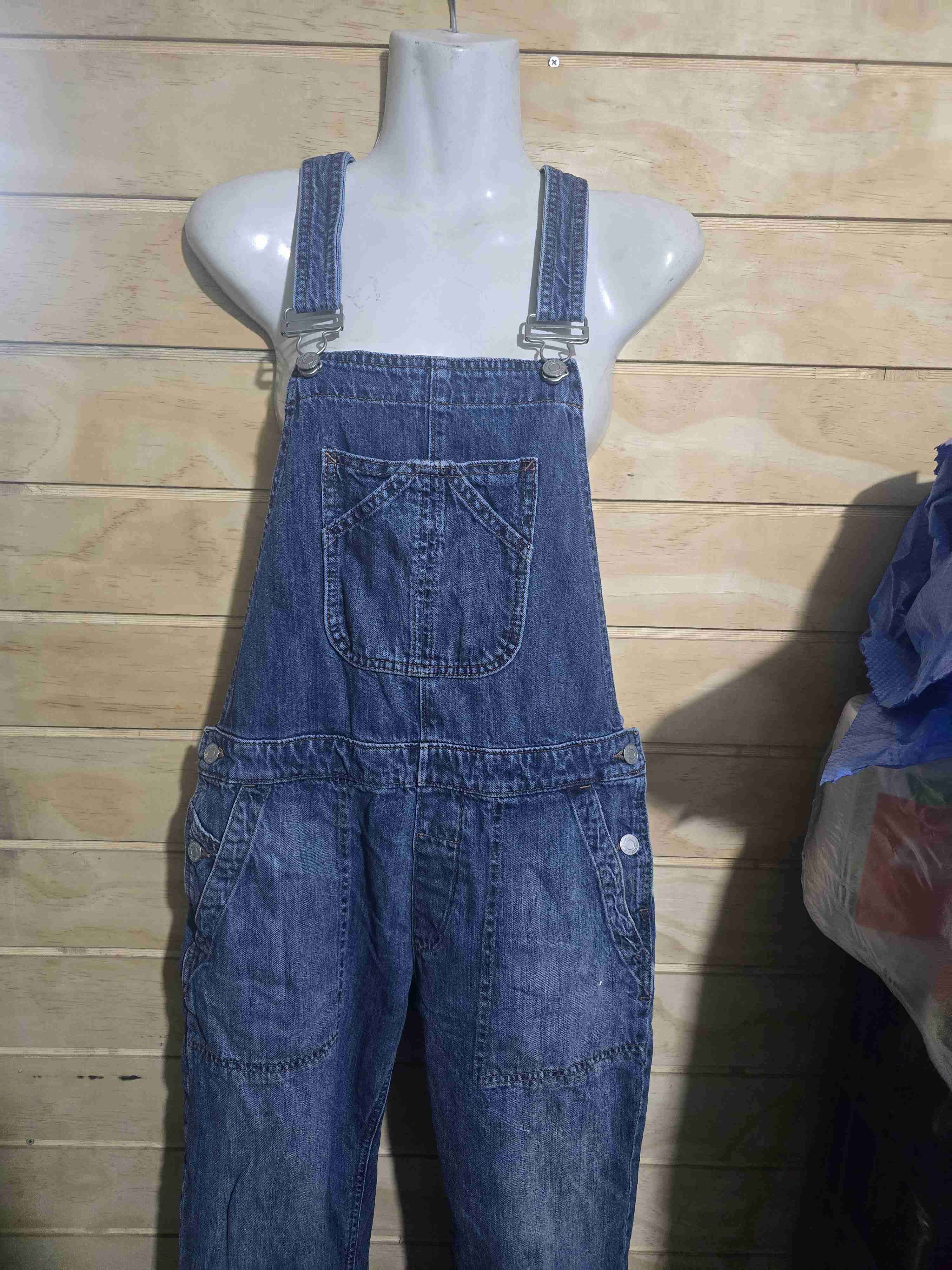 Jardinera de mezclilla azul - miniatura 2