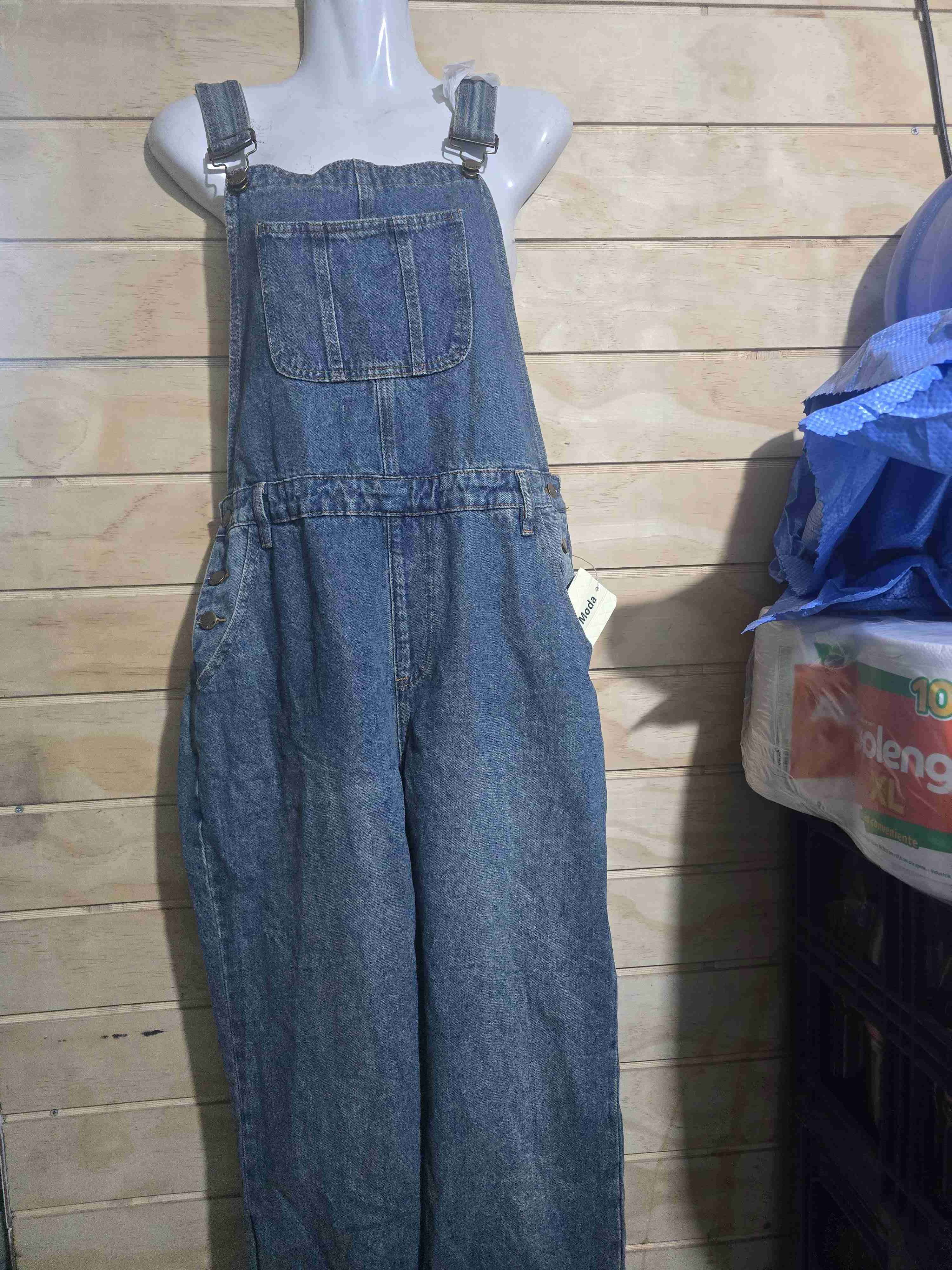 Jardinera de mezclilla azul - miniatura 5