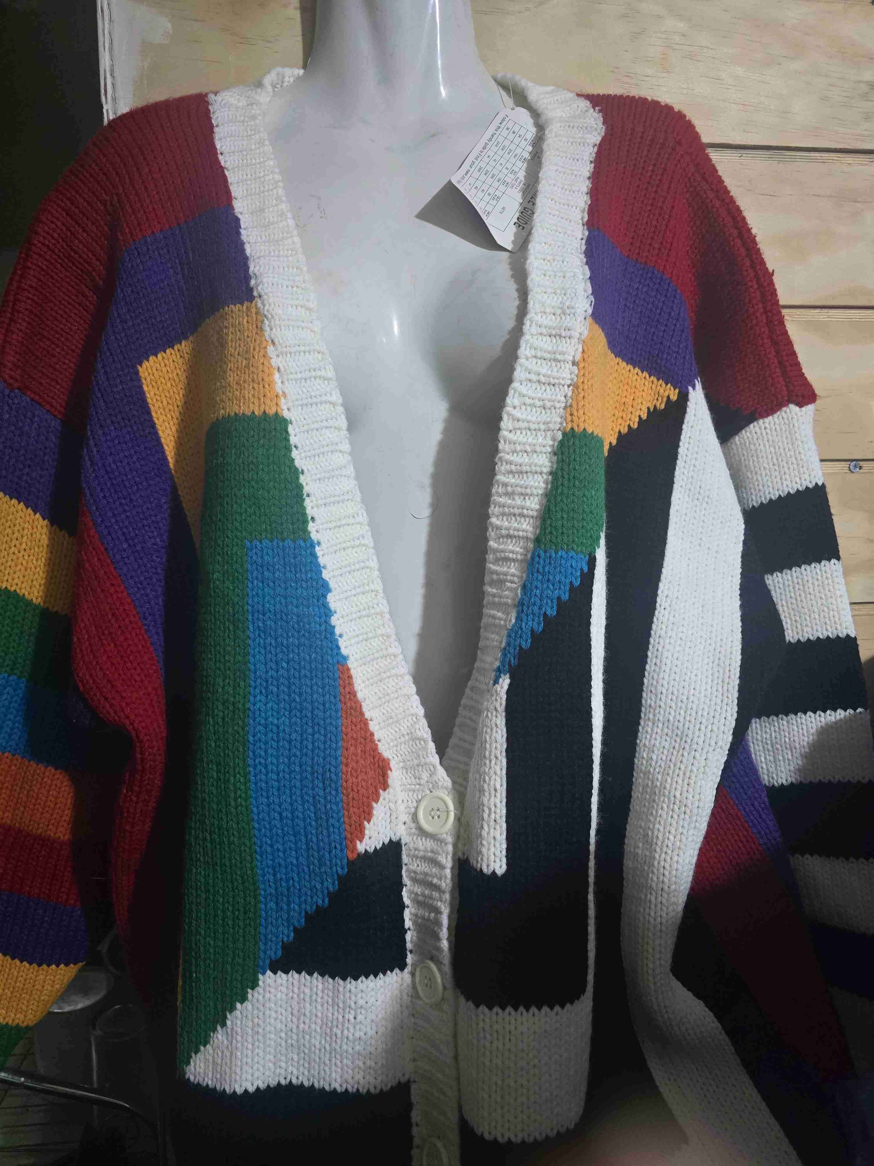 Cardigan de colores brillantes - miniatura 1