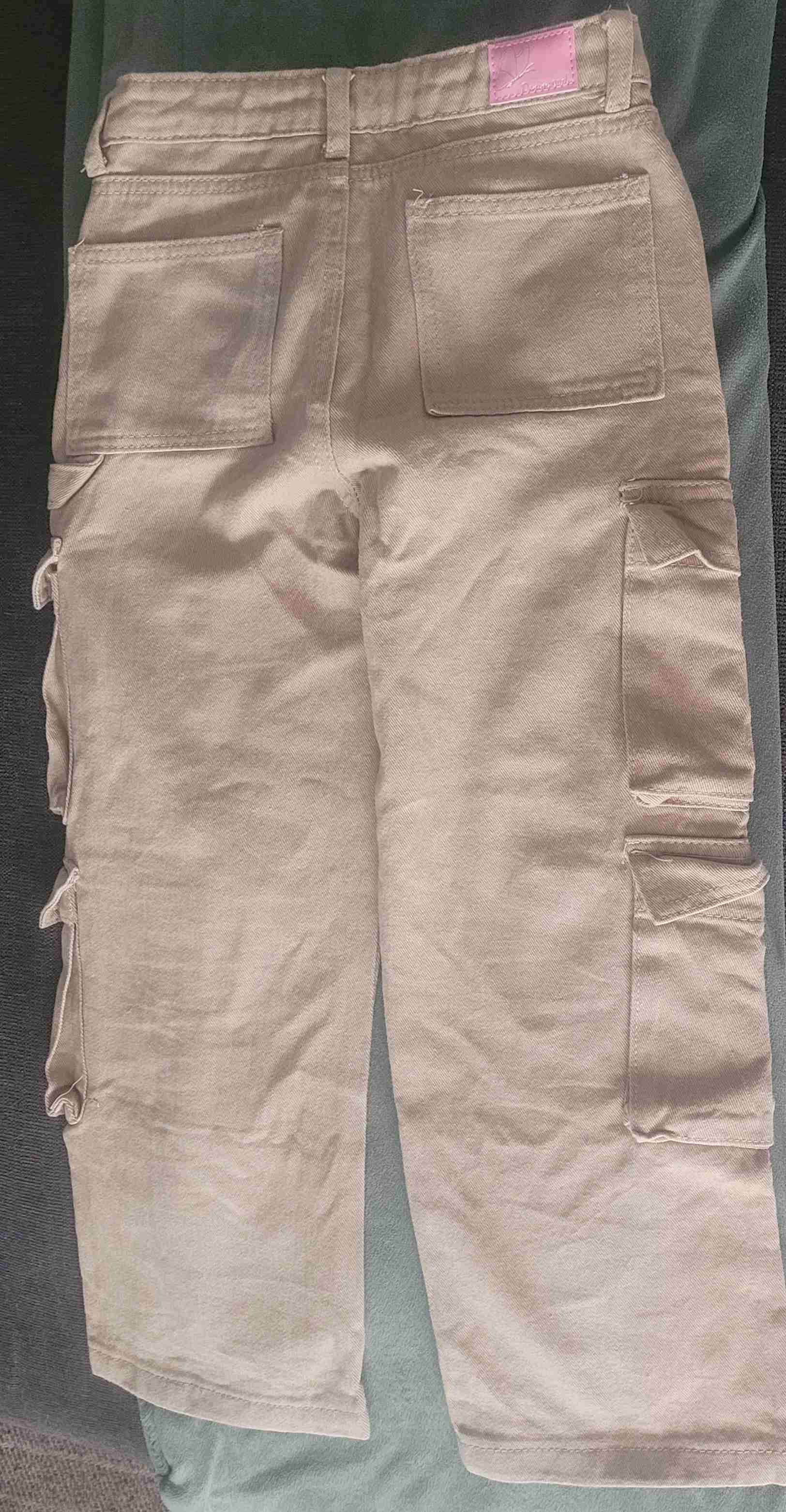 Pantalones cargo beige niña - miniatura 2