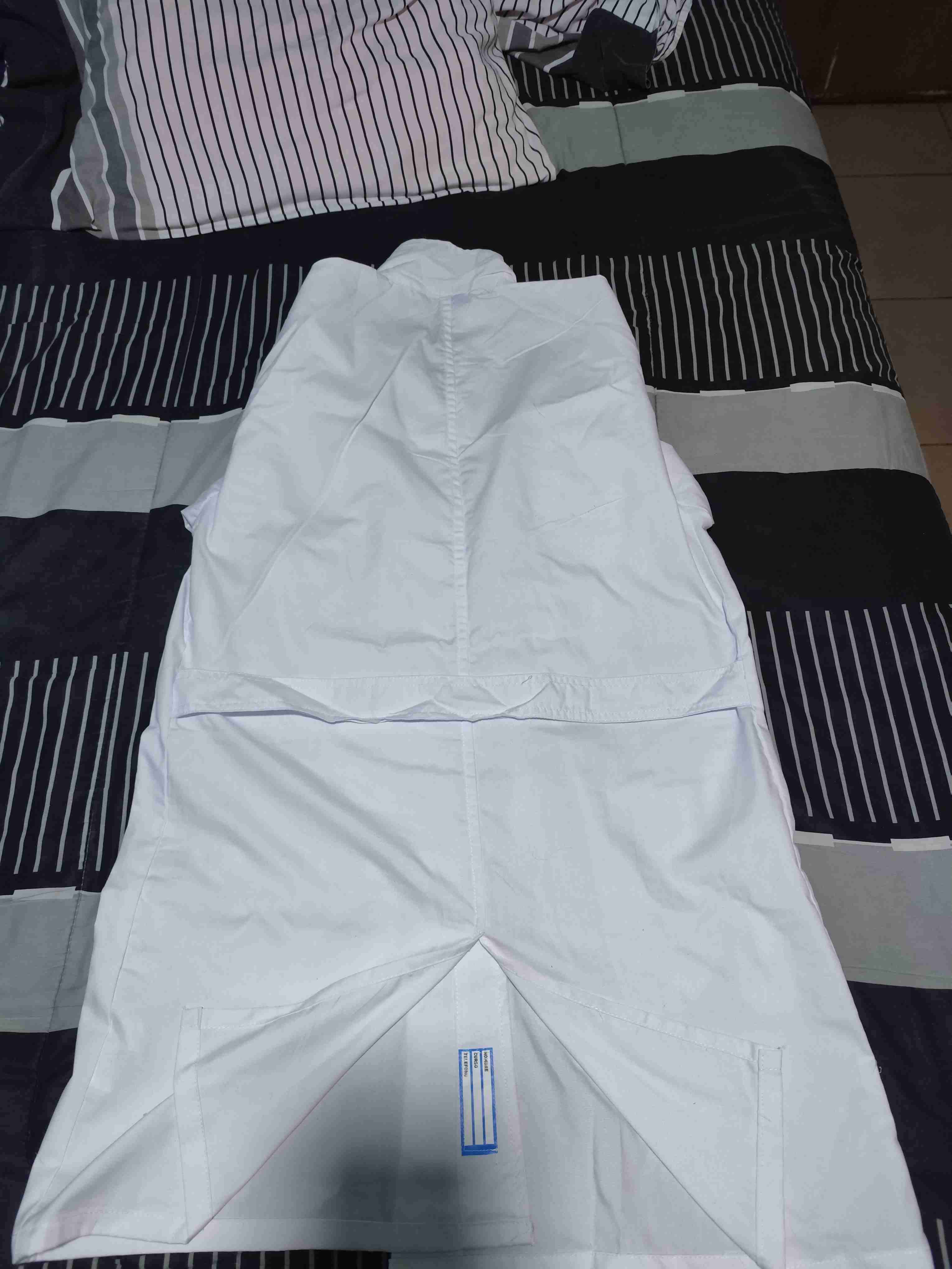 Bata blanca de hombre talla 42 - miniatura 2