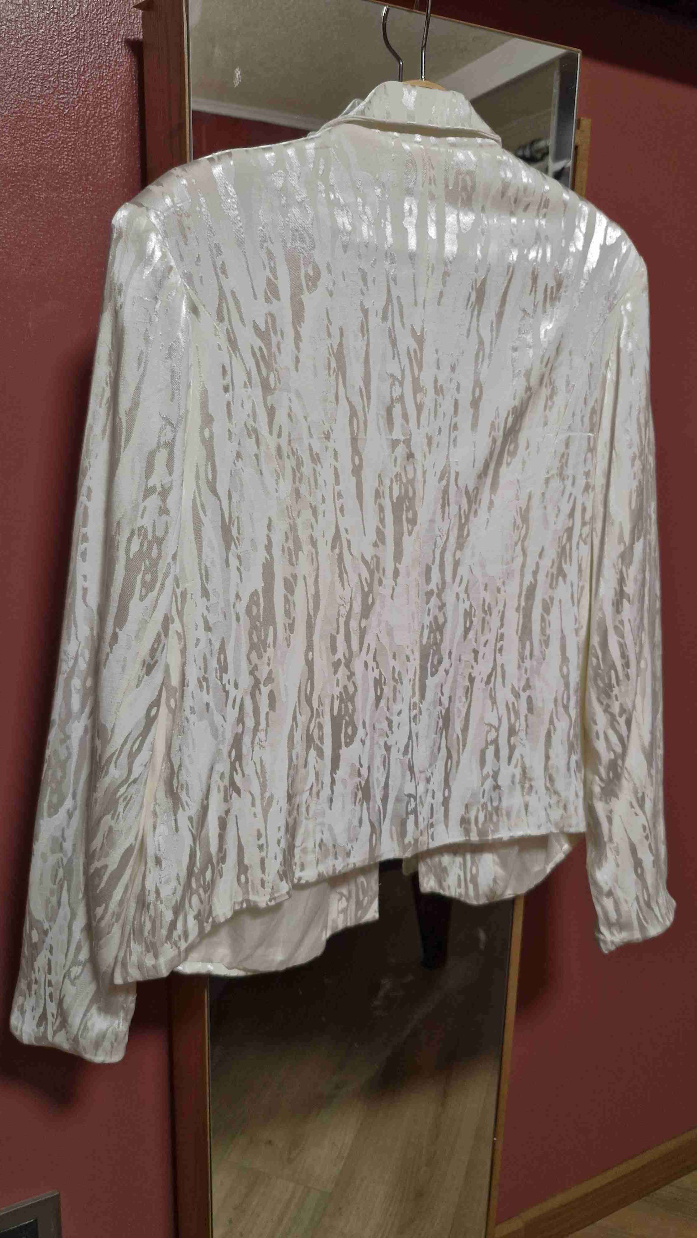 Blazer blanco con patrón brillante - miniatura 4