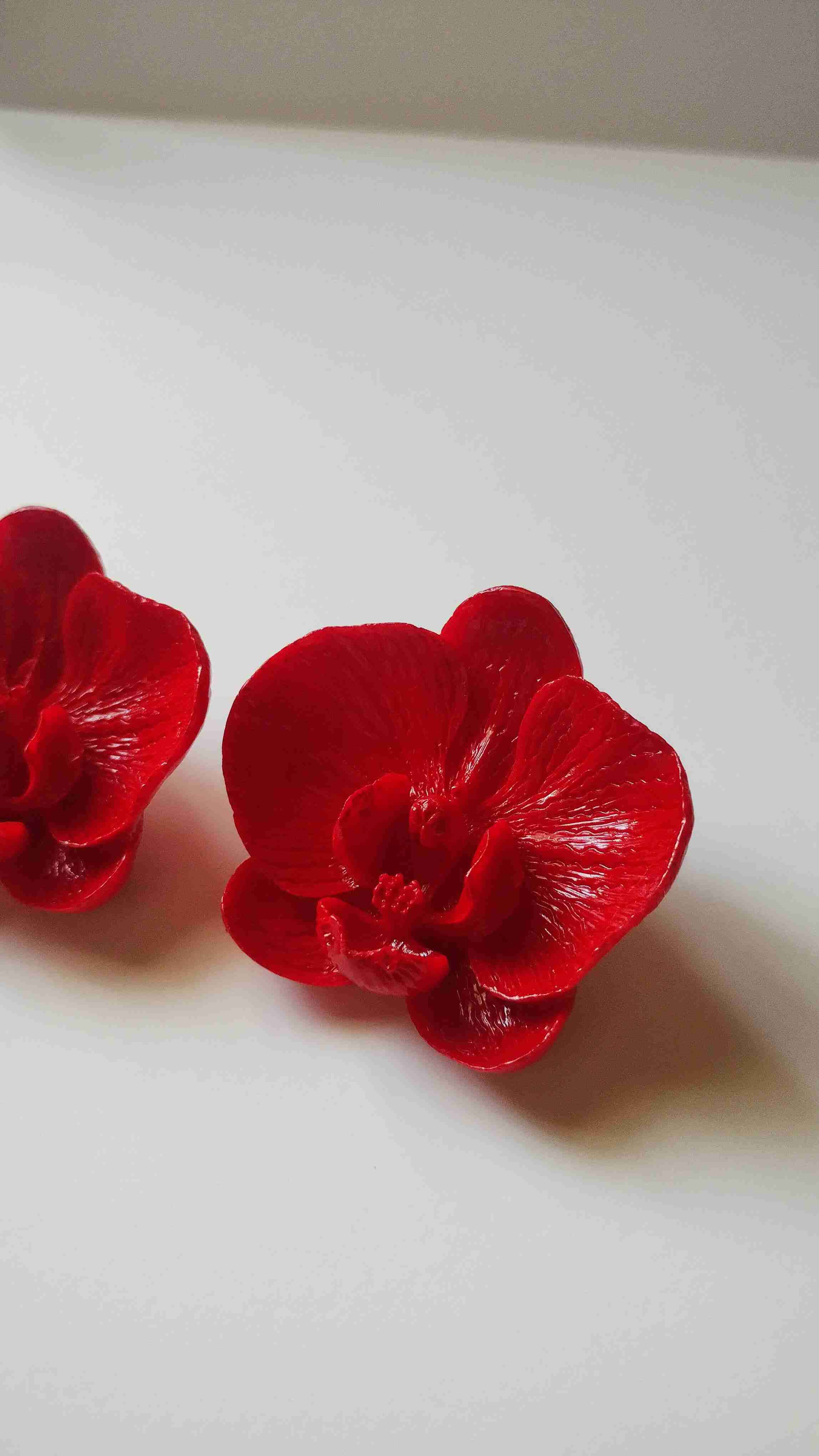 Aros orquídea rojos - miniatura 2