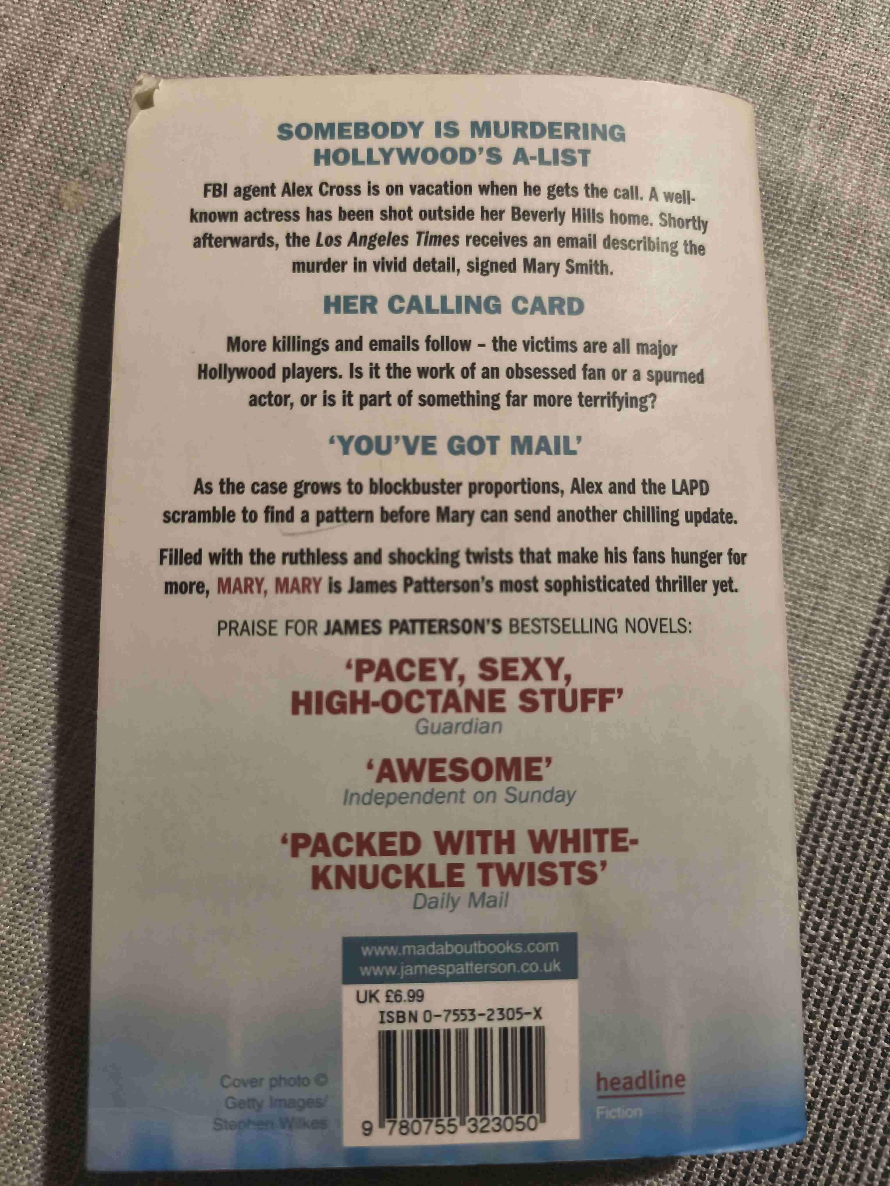 Libro 'Mary, Mary' de James Patterson - miniatura 3