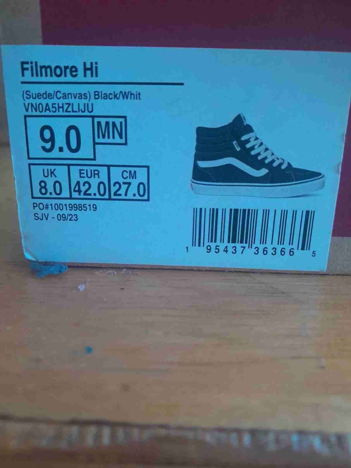 Zapatillas Vans negras altas - miniatura 2