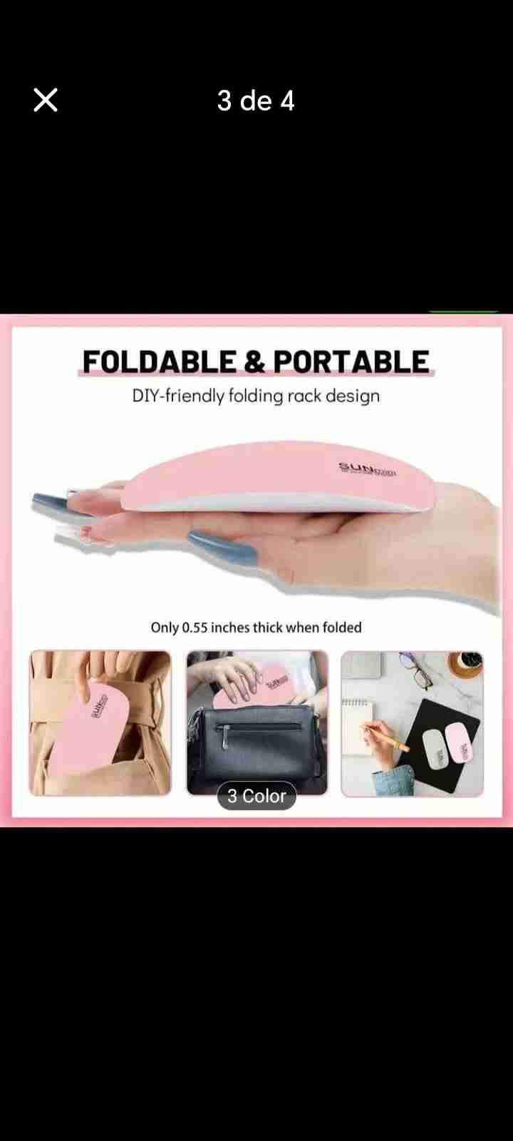 Lámpara UV LED SUNmini para uñas - miniatura 2