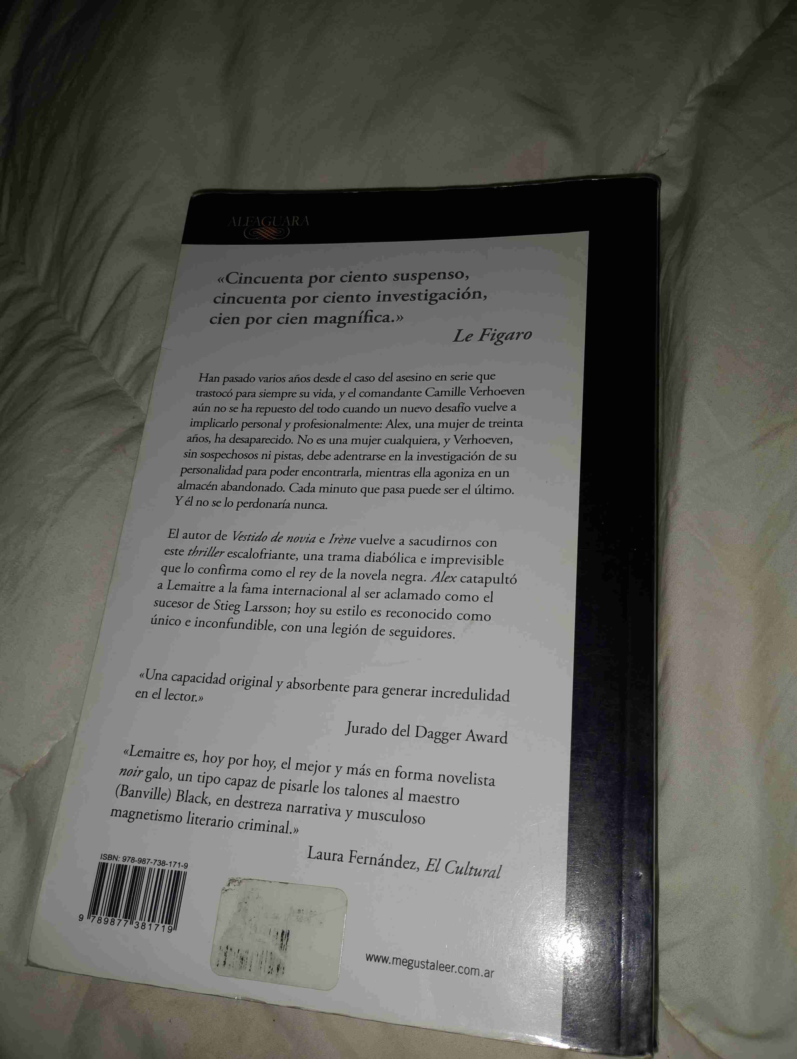 Libro 'Alex' de Pierre Lemaitre - miniatura 2