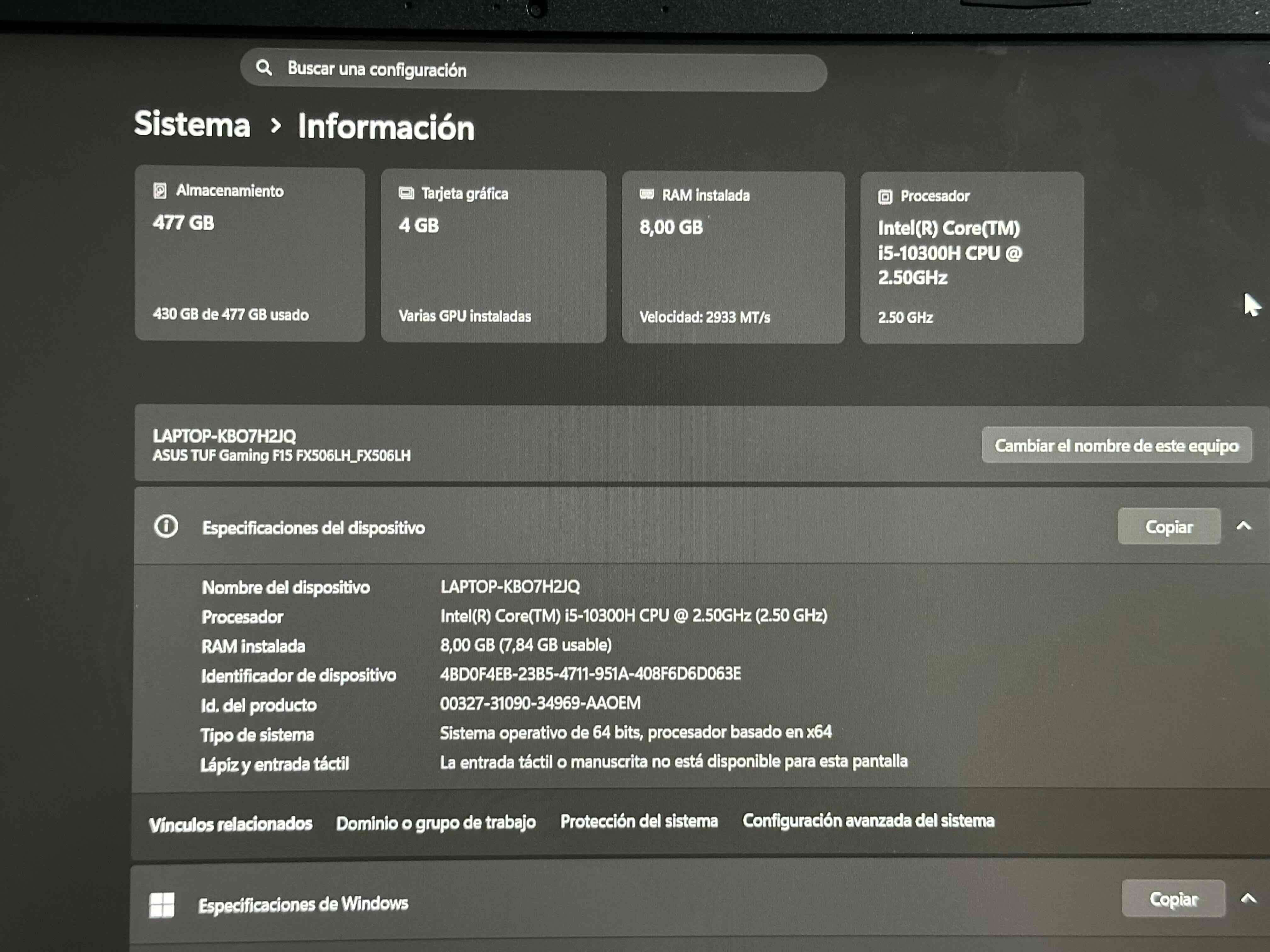 Laptop para gaming ASUS - miniatura 5