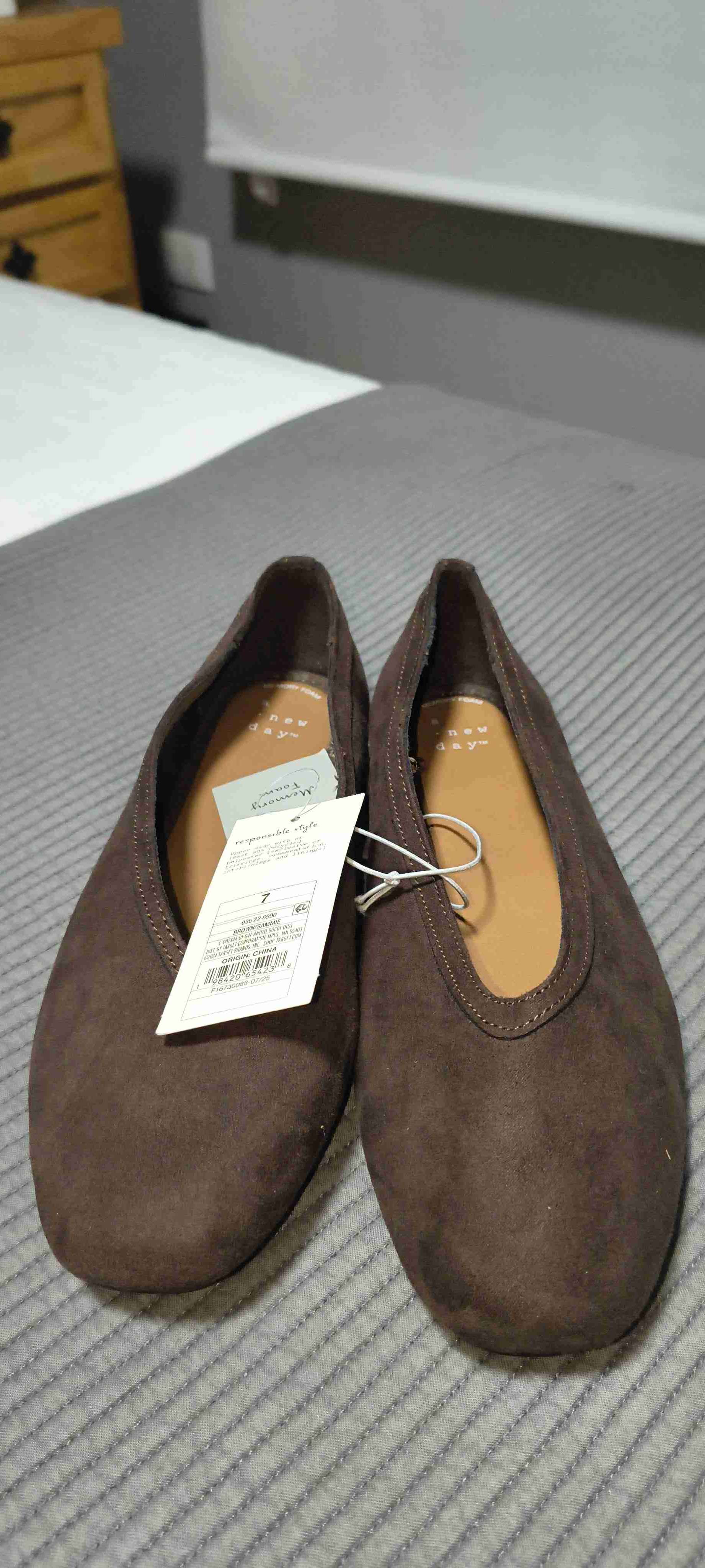 Zapatos planos marrones nuevos - miniatura 3