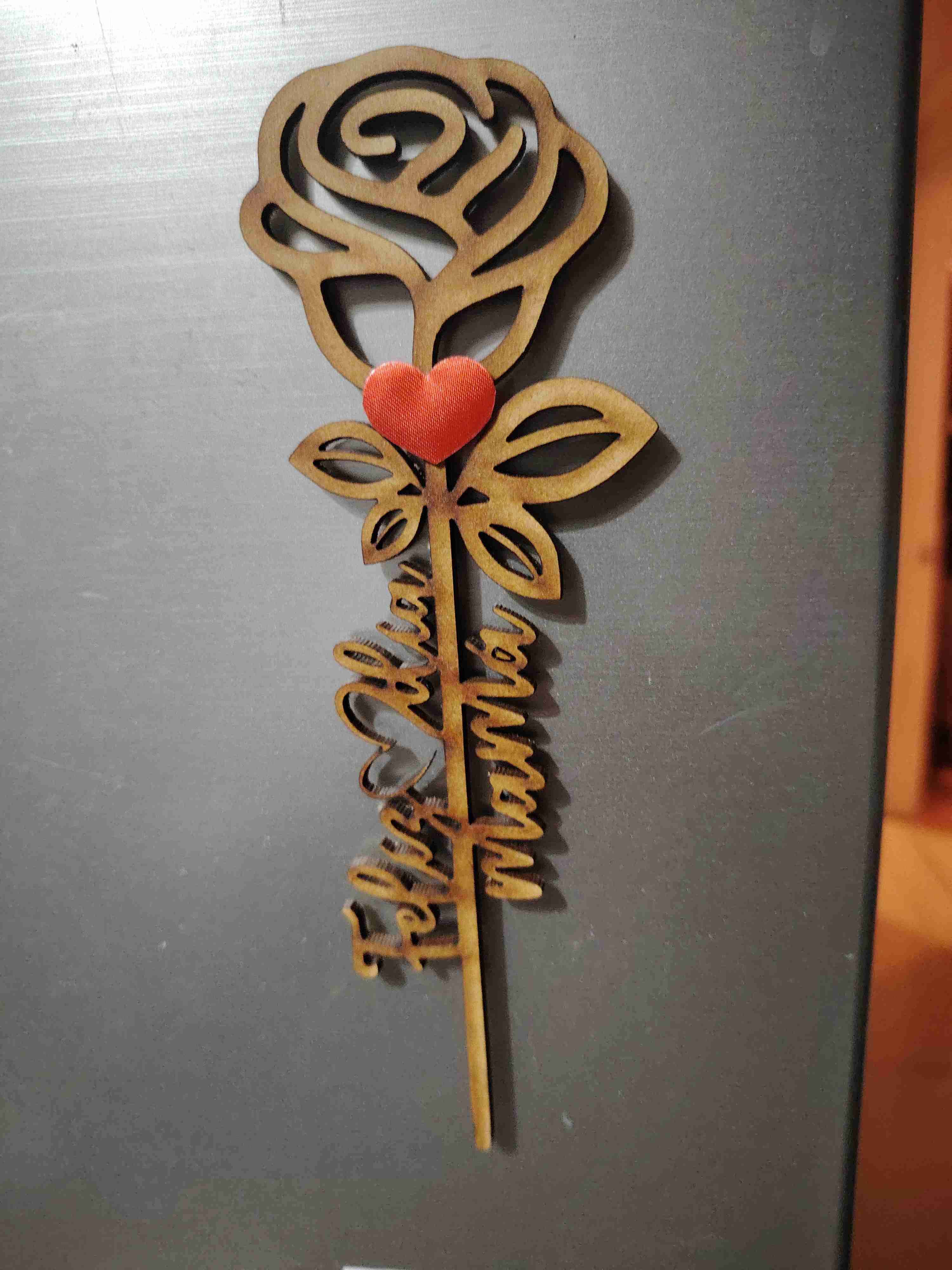 Decoración de madera 'Feliz Día Mamá'