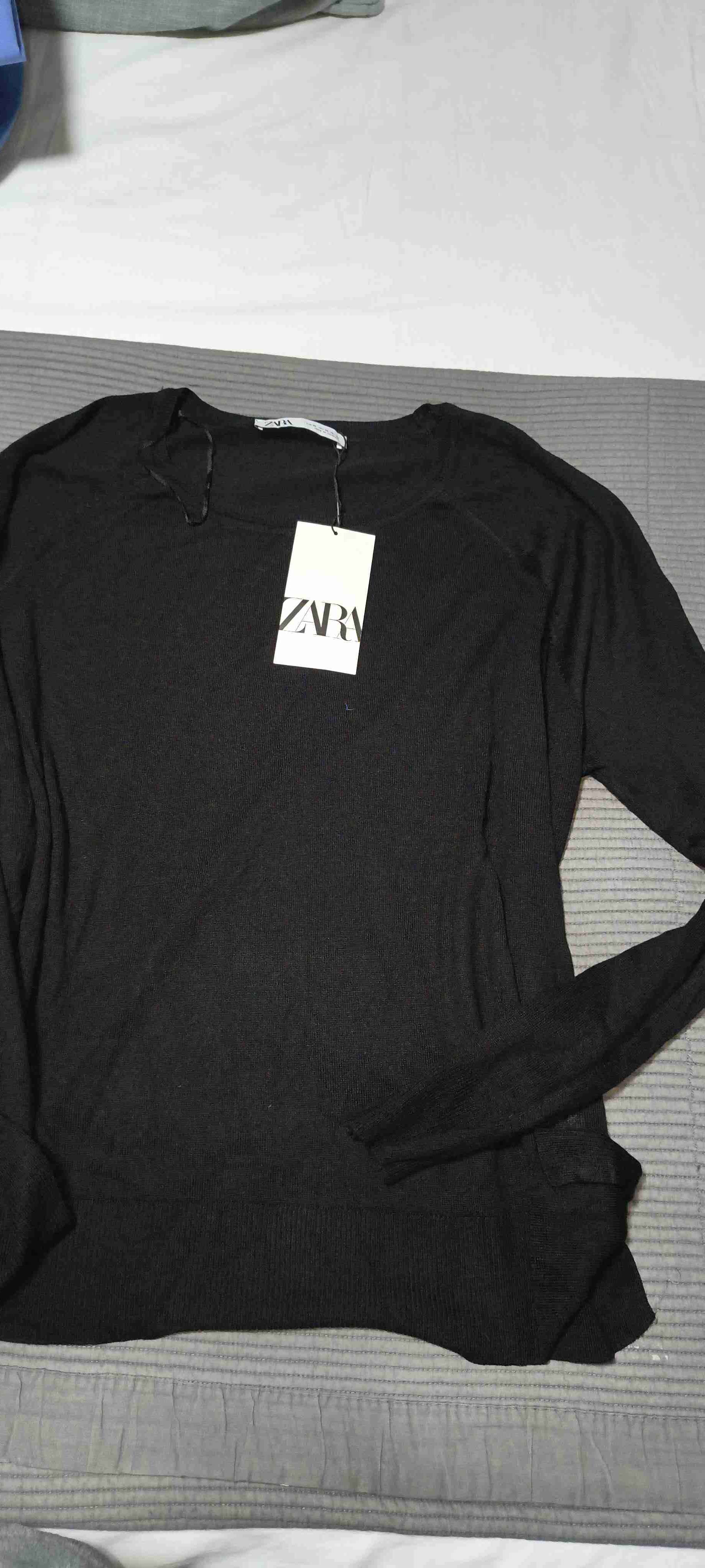 Chaleco de hilo negro de Zara - miniatura 1