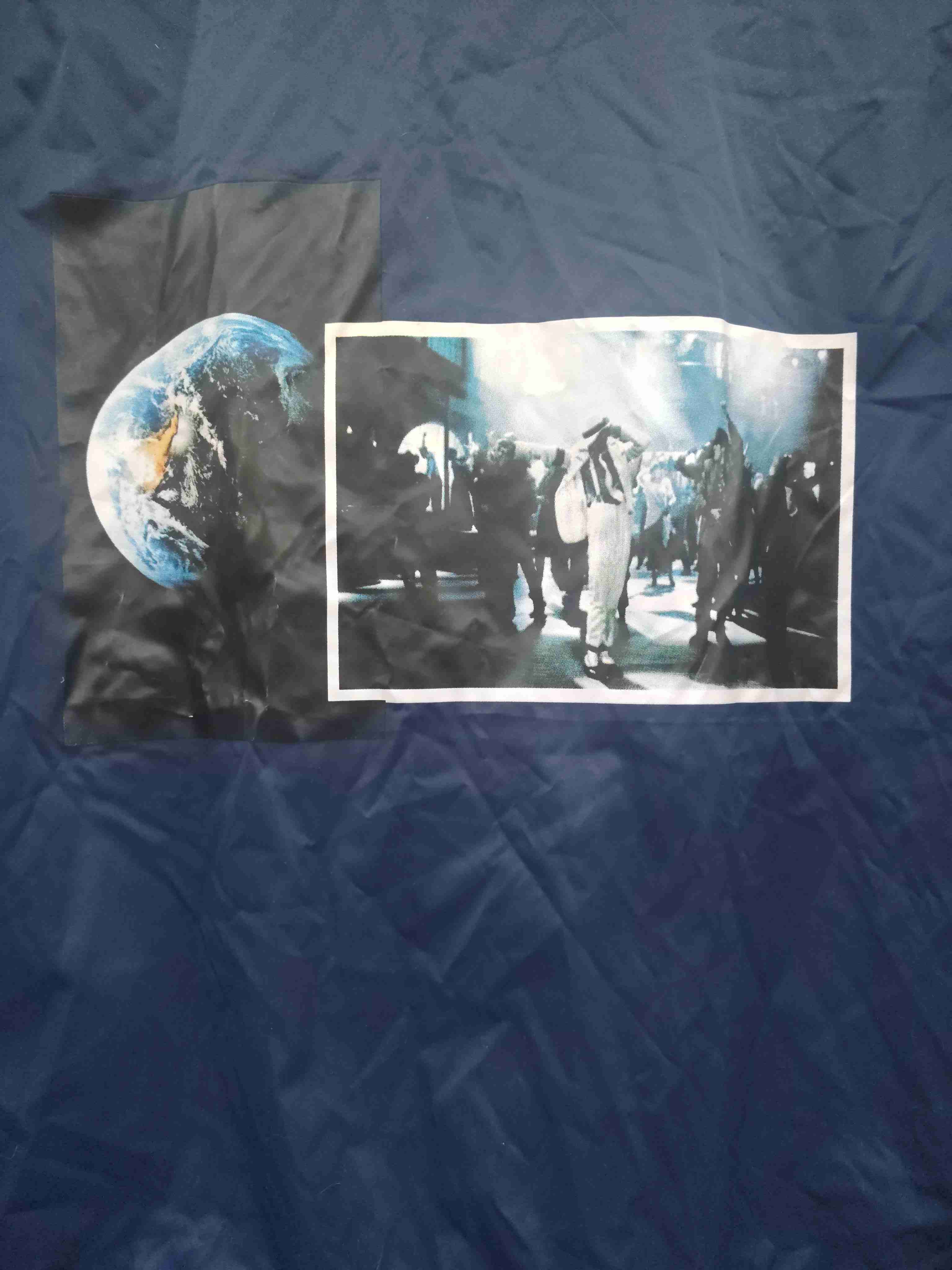 Chaqueta azul con diseño de Michael Jackson - miniatura 2