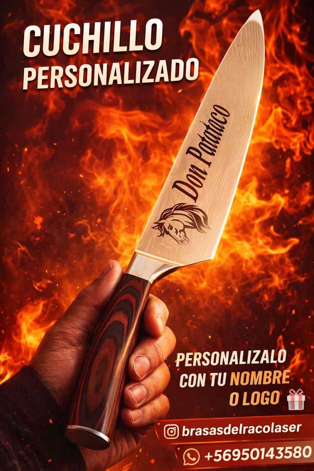 Cuchillo parrillero personalizado