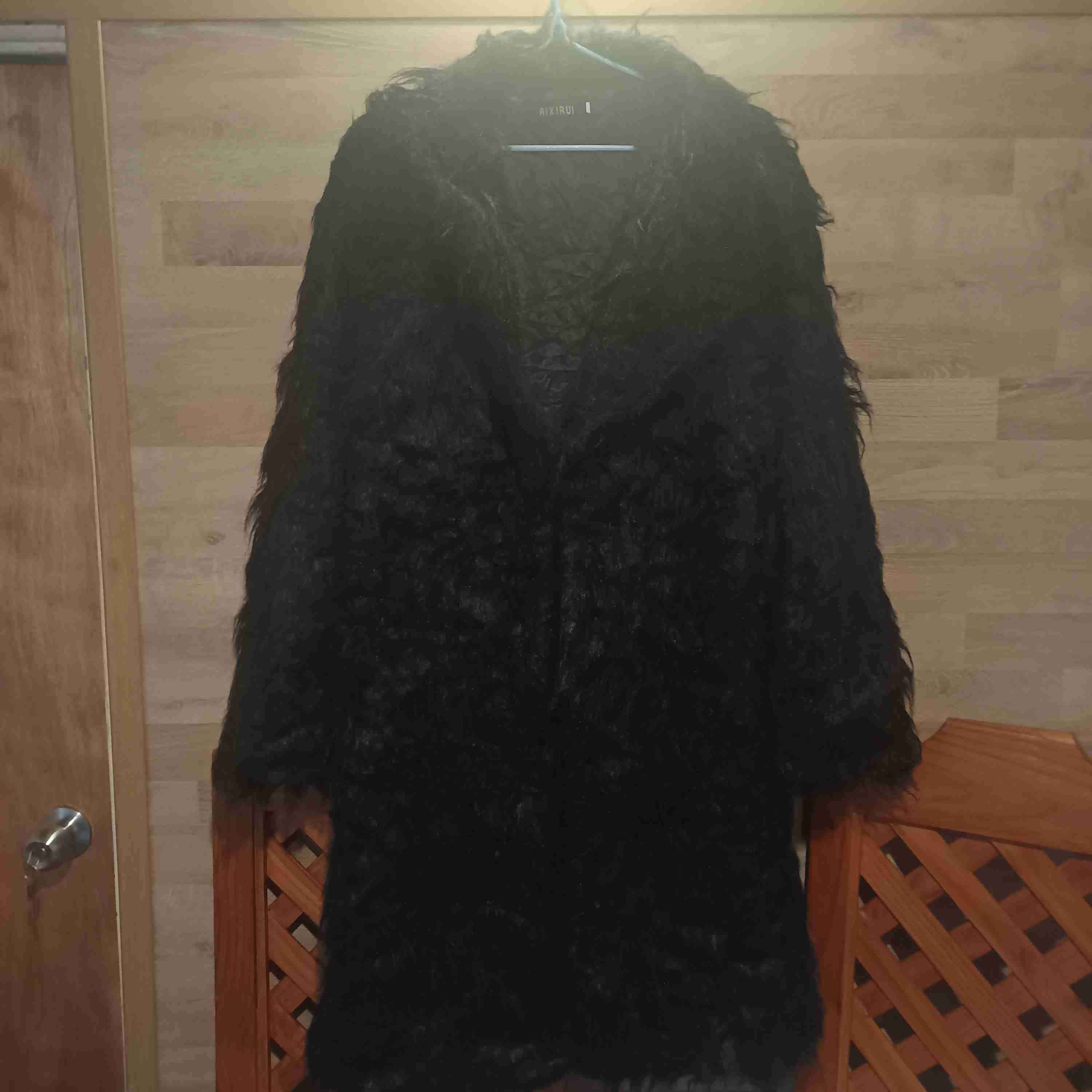 Chaleco de piel sintética largo - miniatura 5