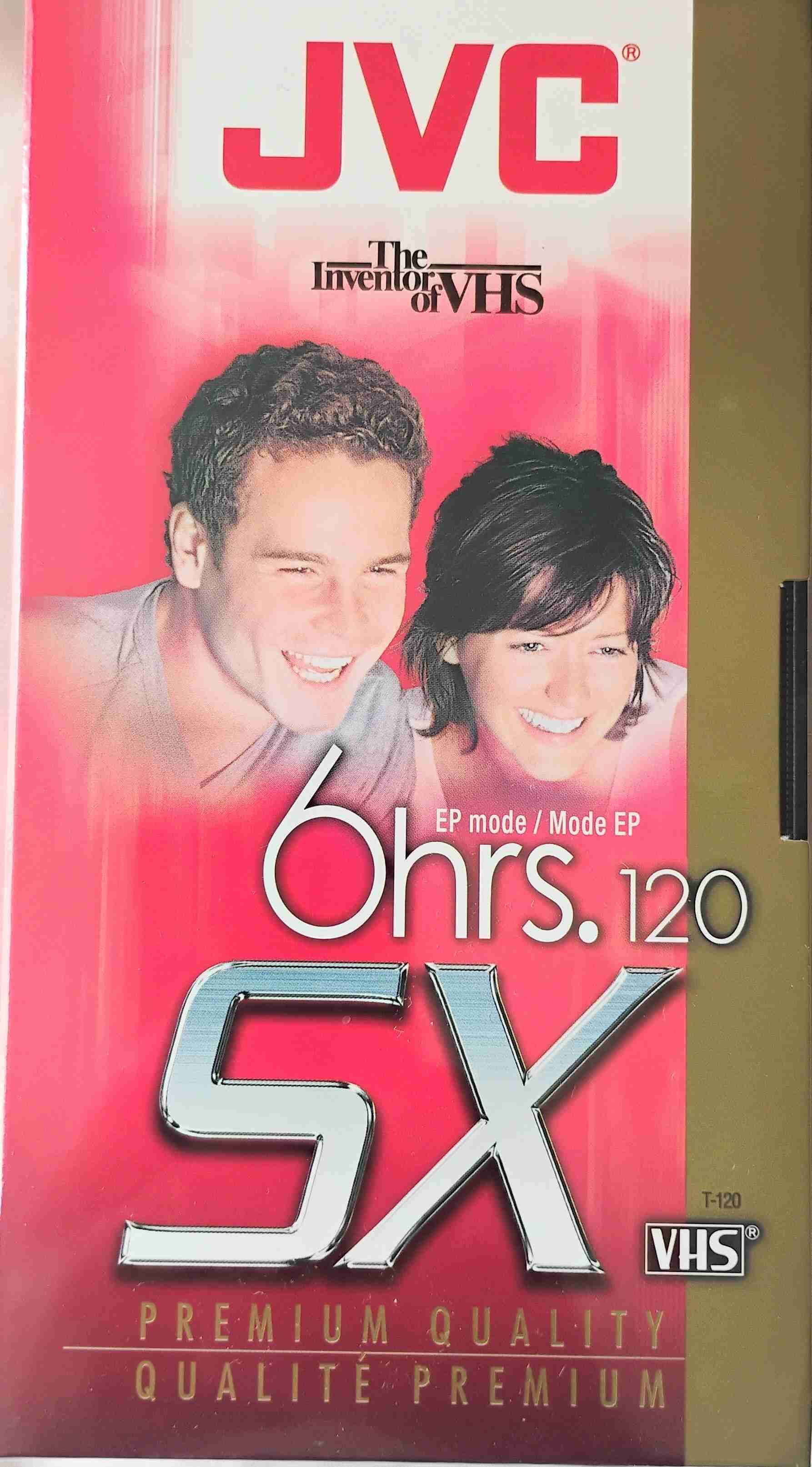 Cinta VHS JVC 6 horas nueva sellada - miniatura 1