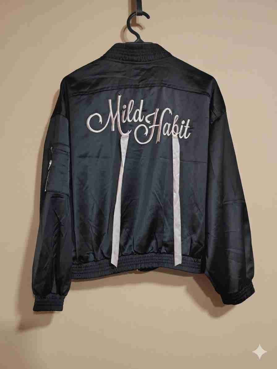 Chaqueta bomber negra unisex - miniatura 2