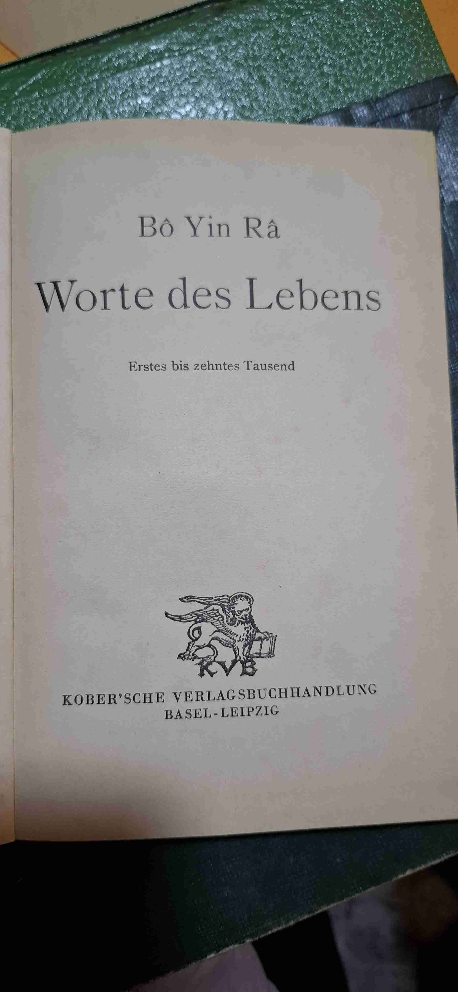 Libro 'Worte des Lebens' Bo Yin Ra - miniatura 3