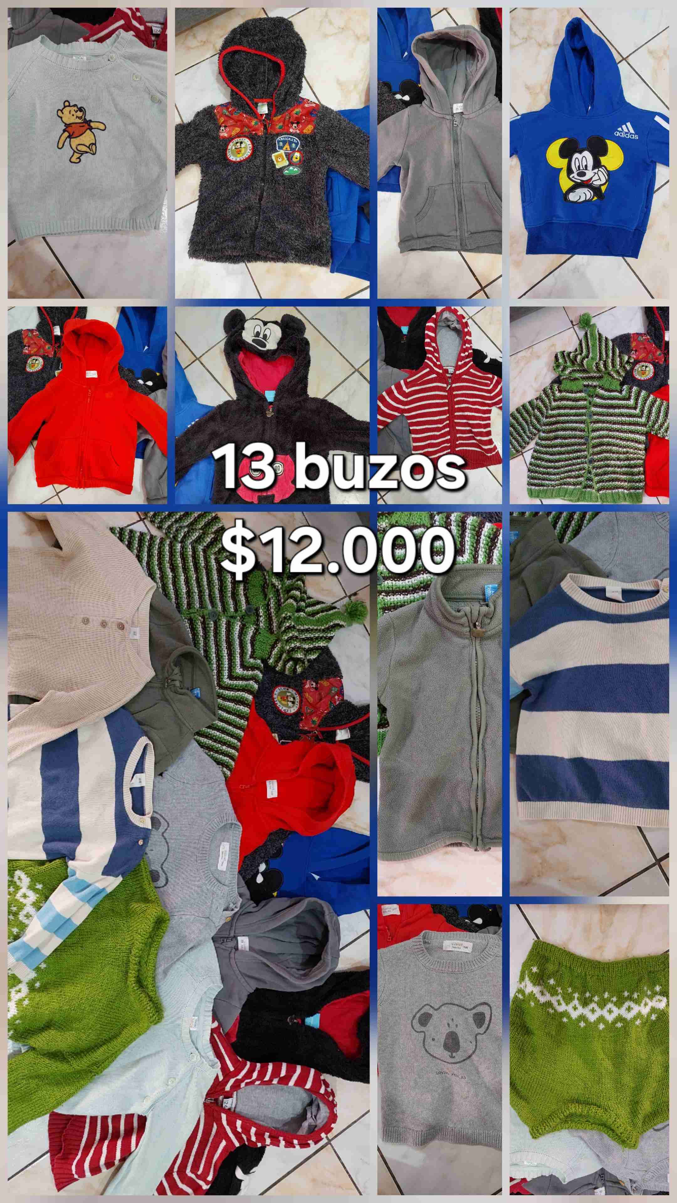 Lote de 13 buzos para niños
