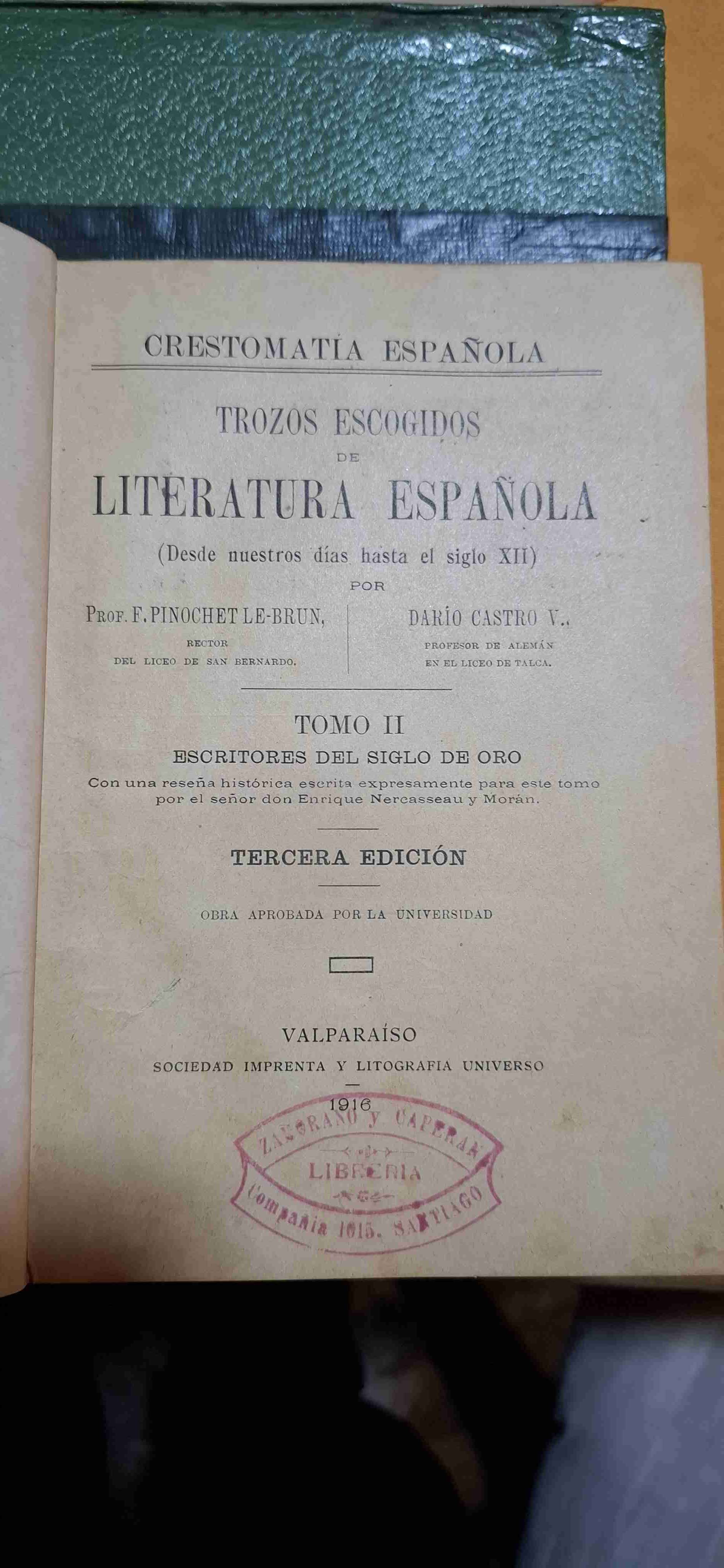 Libro Creostomatia Española 1916 - miniatura 1