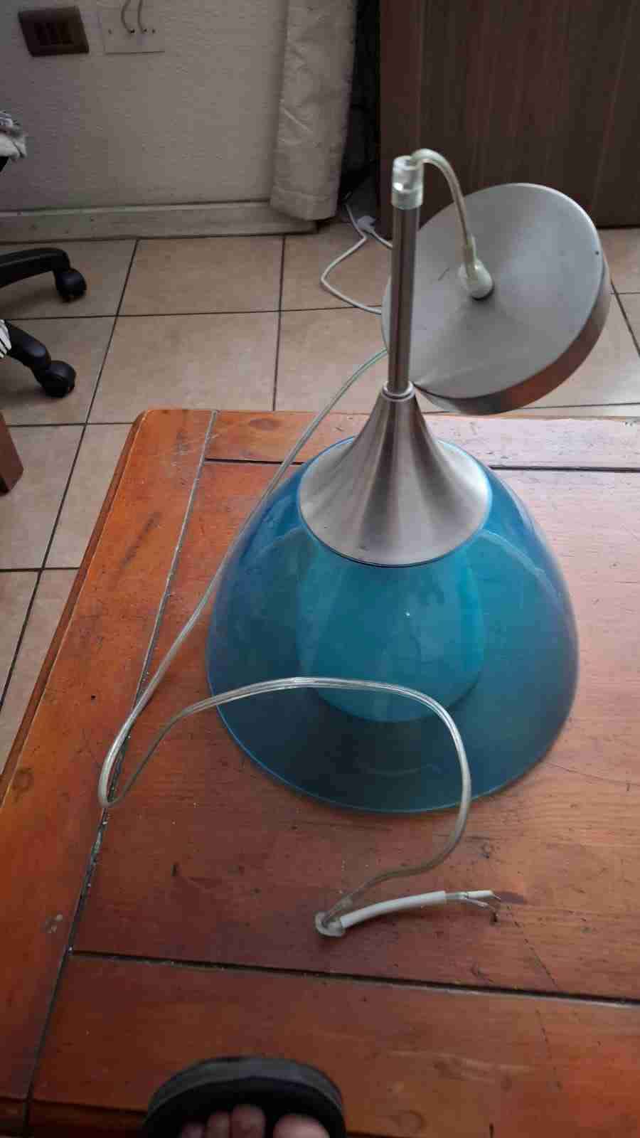 Lámpara colgante azul - miniatura 1